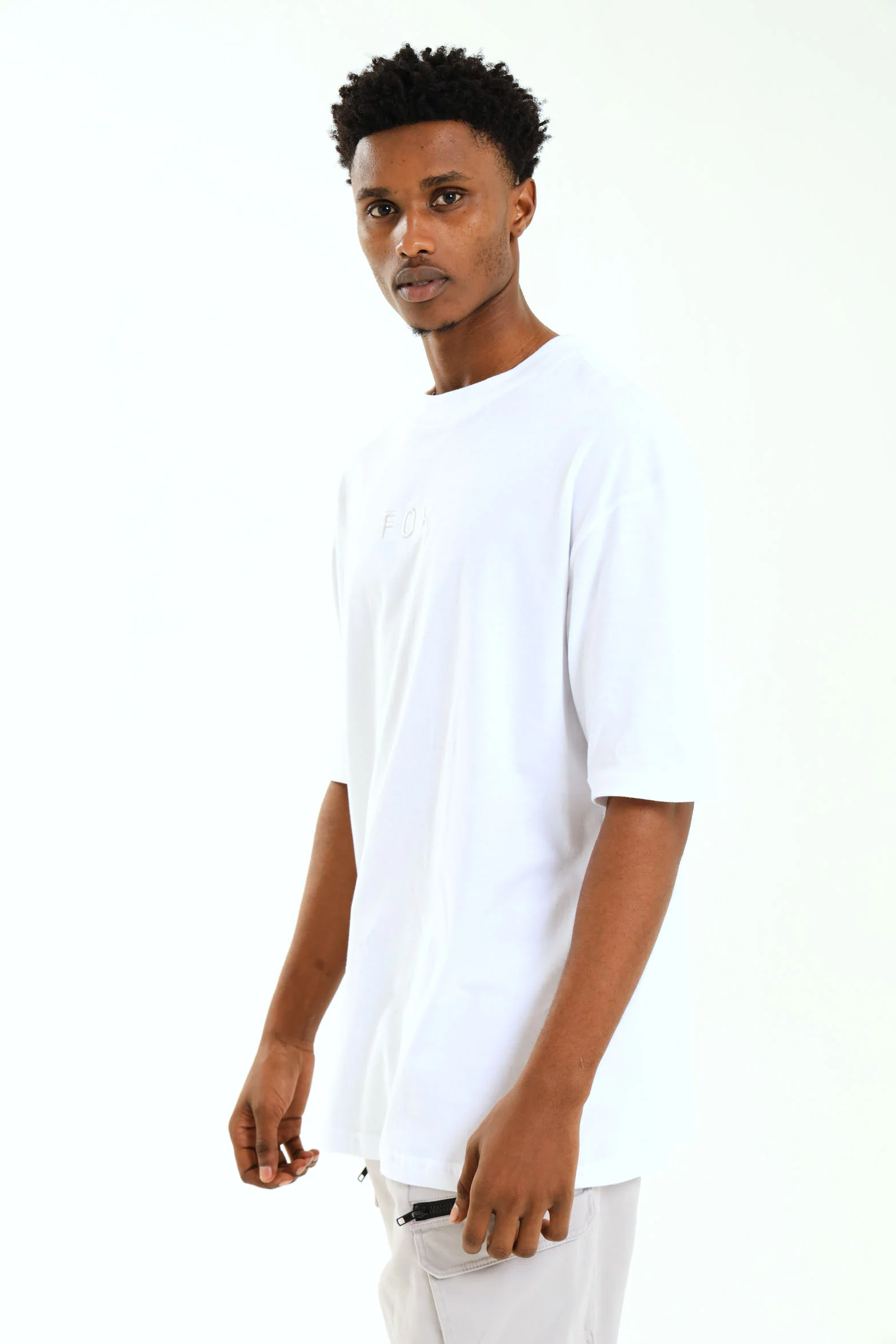 Short Sleeve Boxed In Tee - White - Image 2
