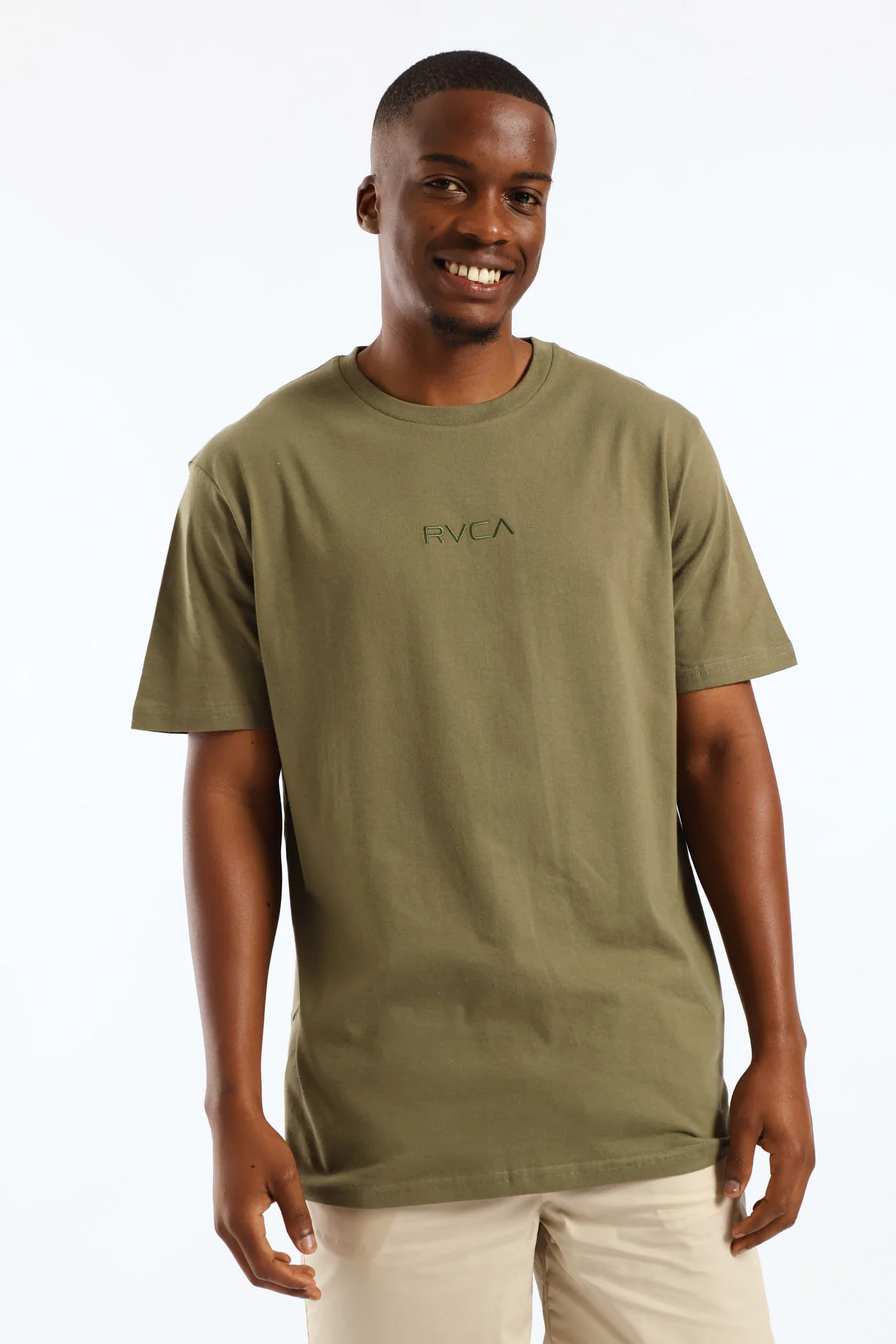 Short Sleeve Branded Tee - Olive - Image 2