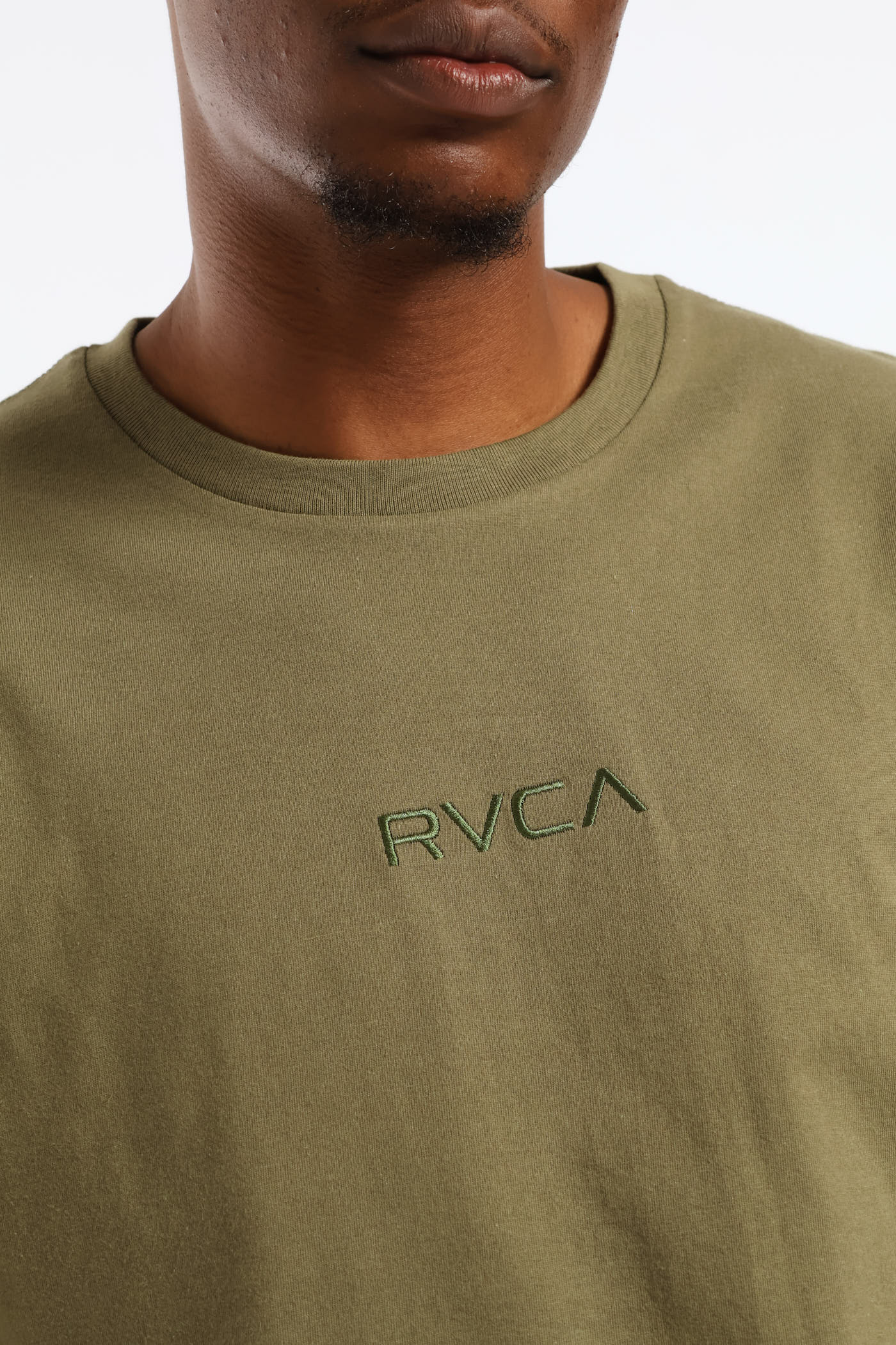 Short Sleeve Branded Tee - Olive - Image 5