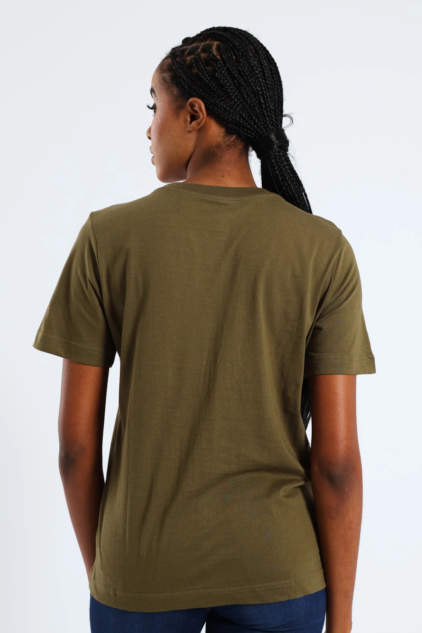 Short Sleeve Cotton Boxy Tee - Fatigue - Image 3