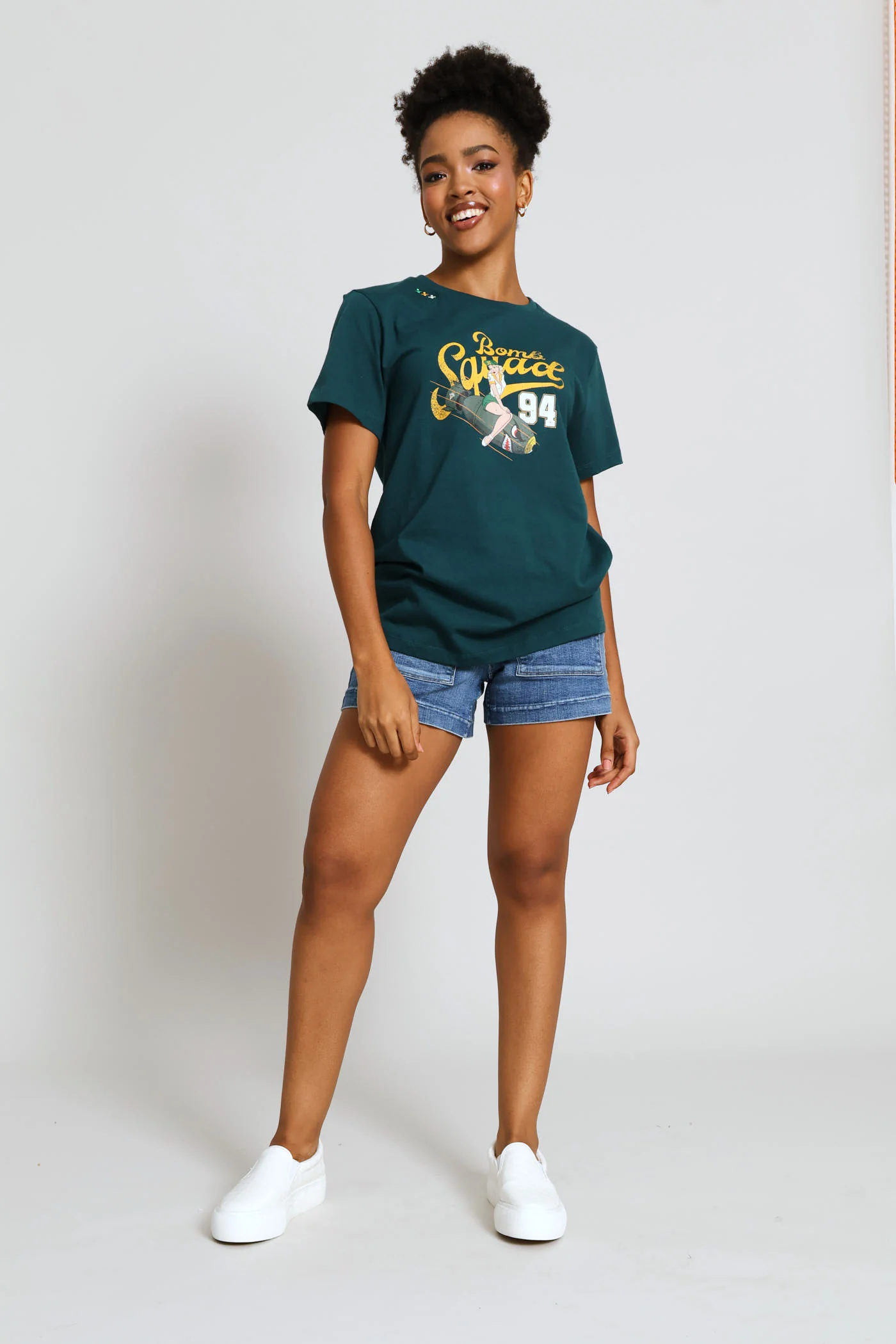 Short Sleeve Deep Nori T-Shirt - Green - Image 5