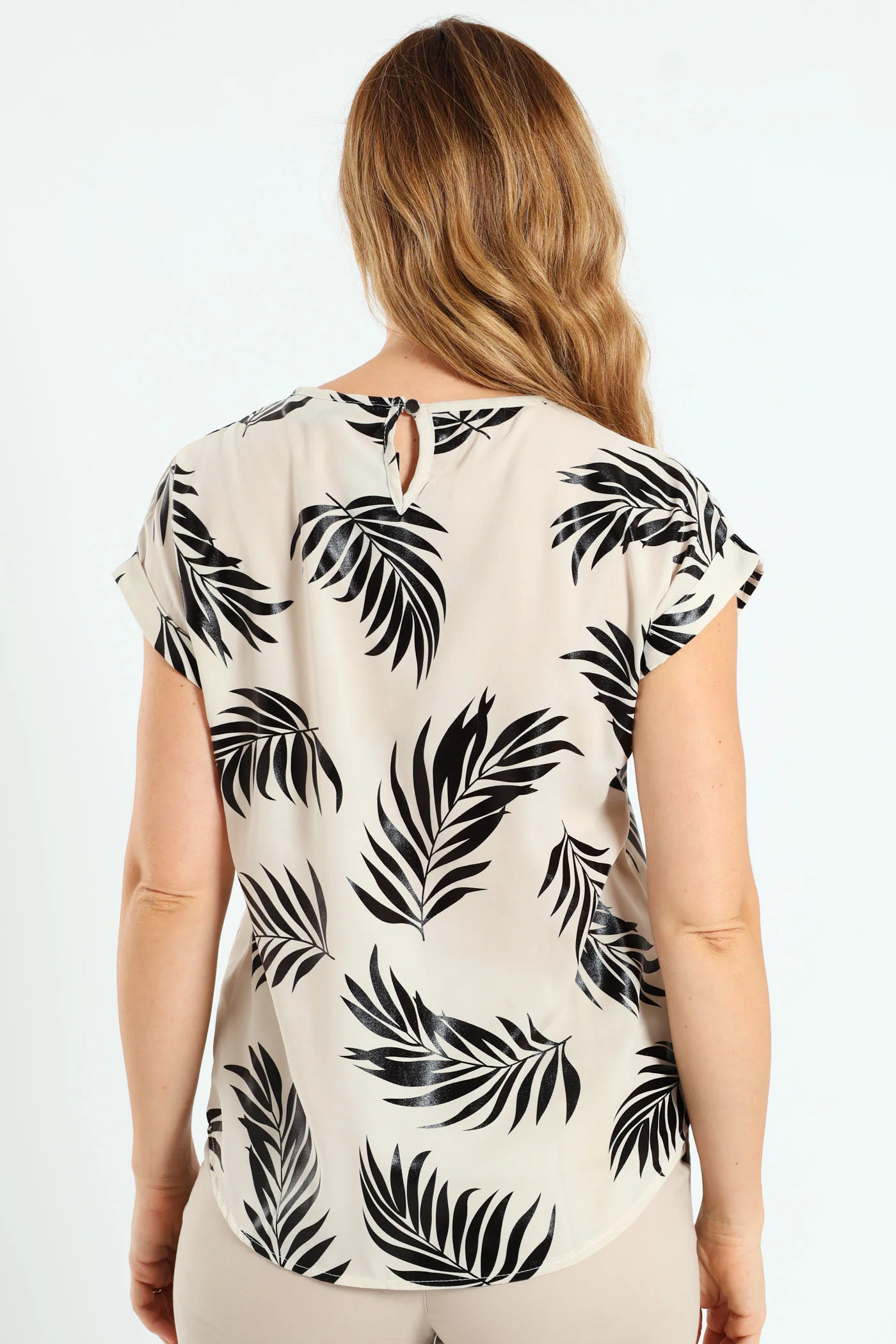 Short Sleeve Formal Tee - Black/Cream - Image 3