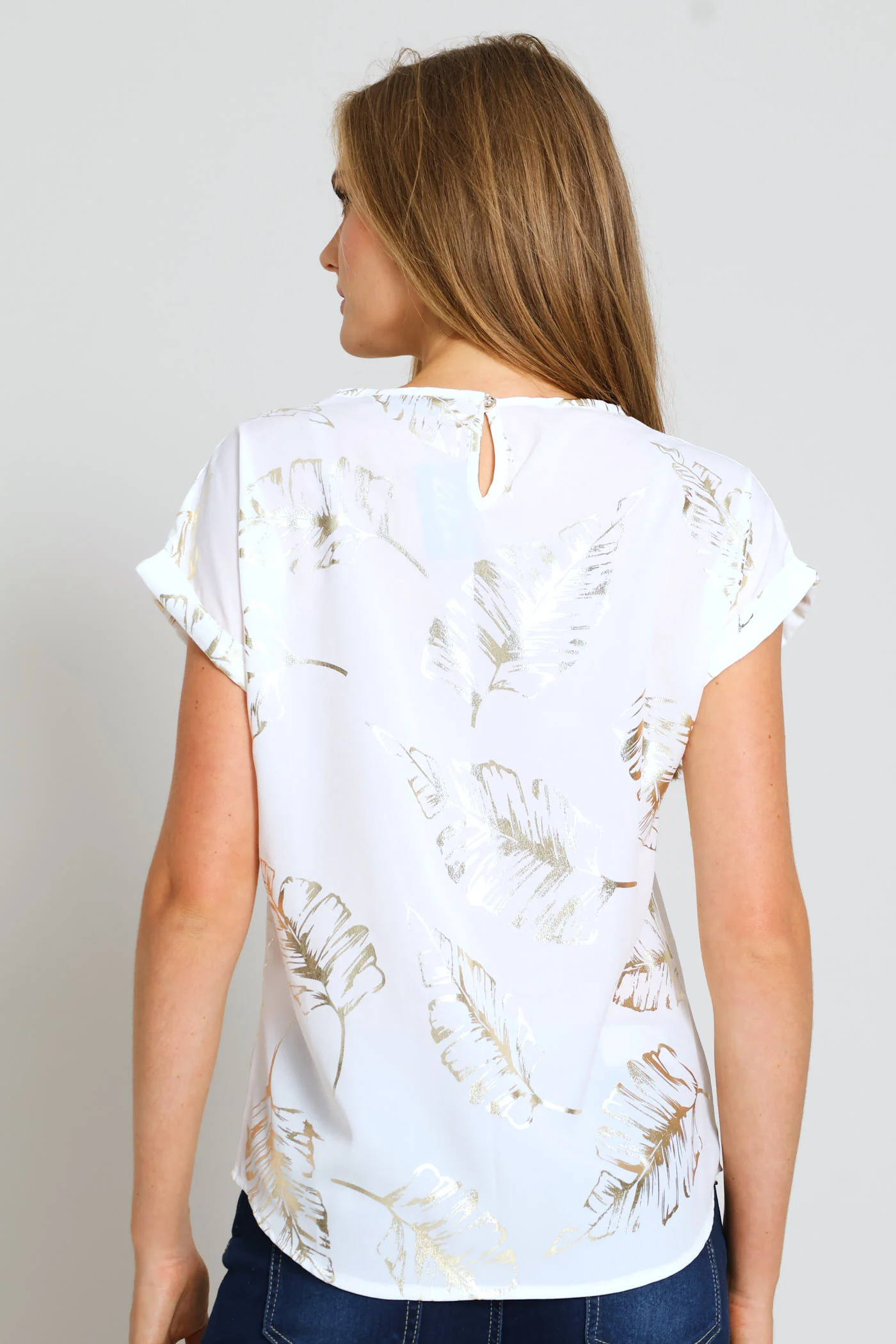 Short Sleeve Formal Tee - Cream - Image 5