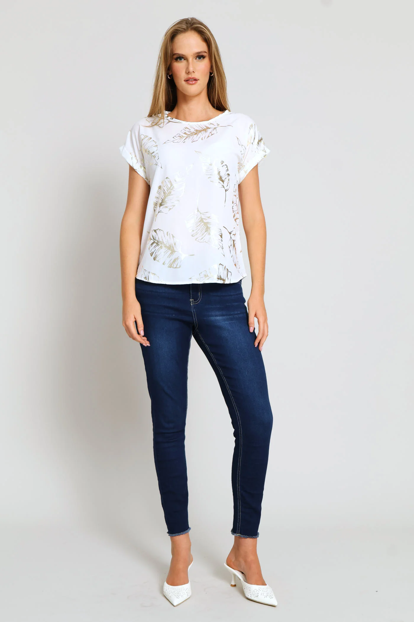 Short Sleeve Formal Tee - Cream - Image 6