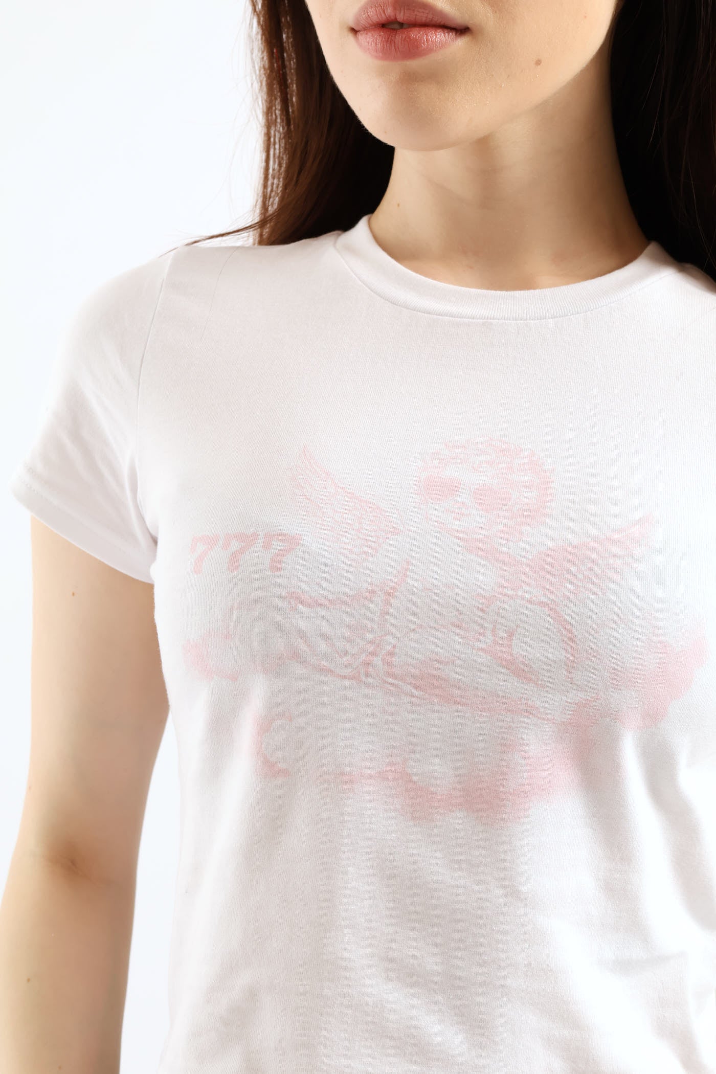 Short Sleeve Logo Baby Tee - White - Image 2