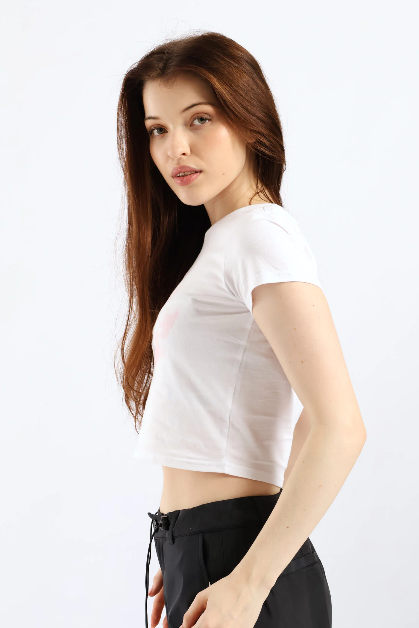 Short Sleeve Logo Baby Tee - White - Image 3