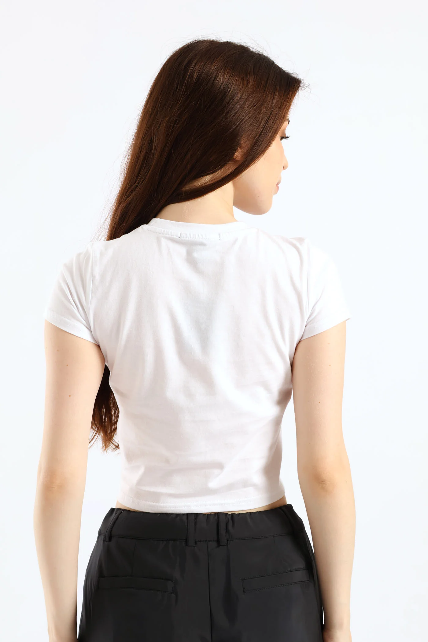 Short Sleeve Logo Baby Tee - White - Image 4