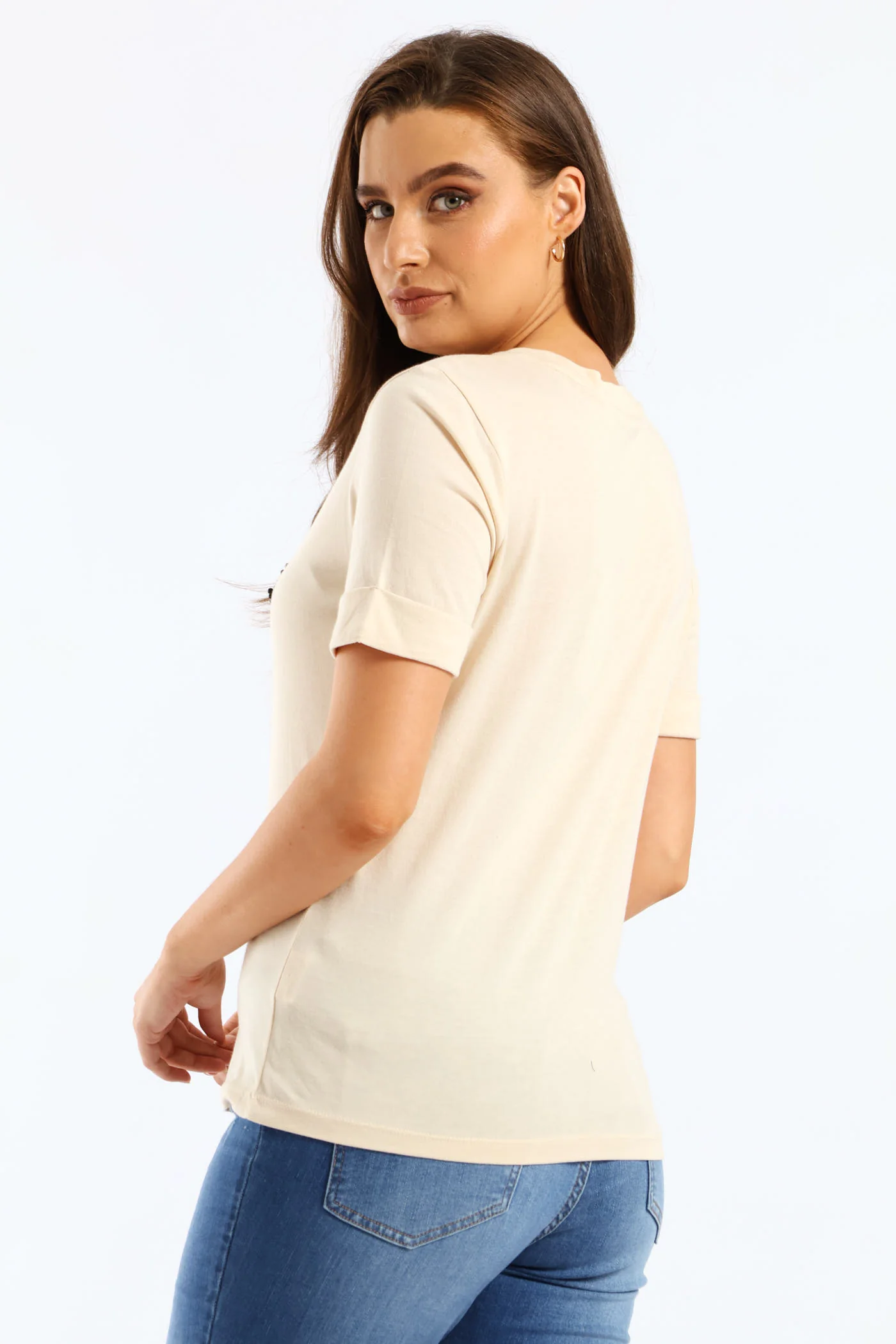 Short Sleeve Nichita Tee - White - Image 5
