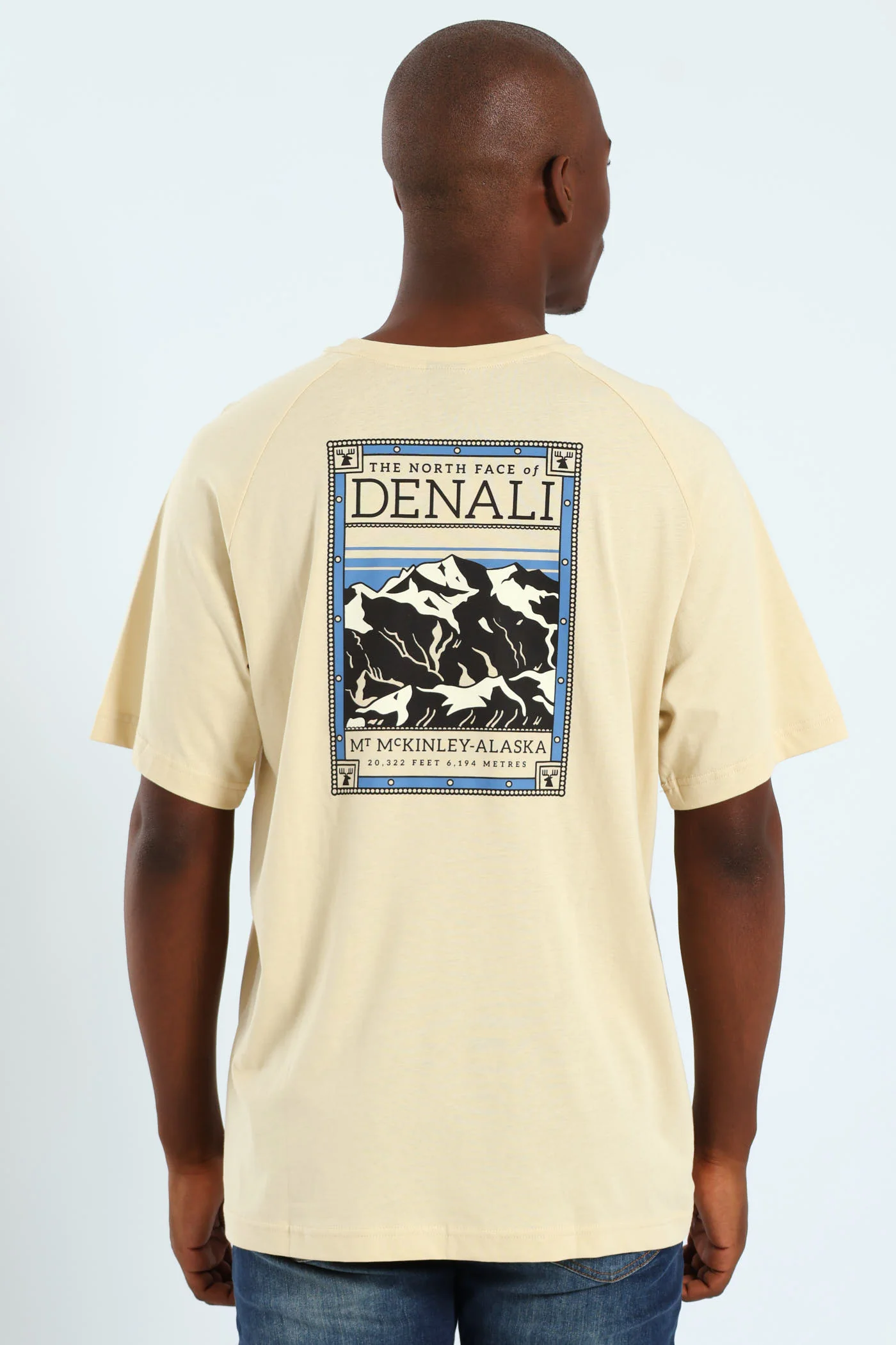Short Sleeve North Faces Tee - Cream - Image 2
