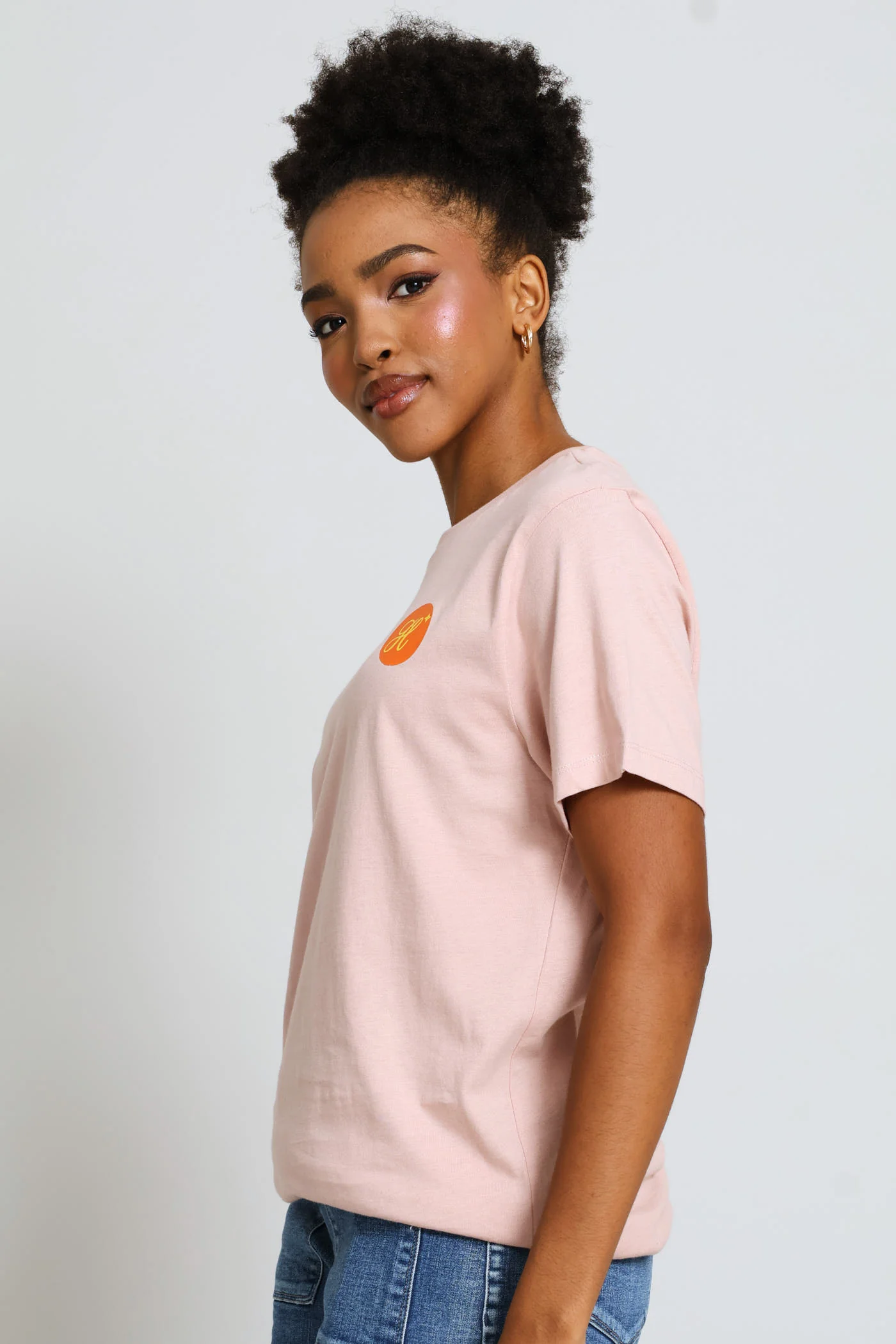 Short Sleeve Pink Moss T-Shirt - Taupe - Image 6