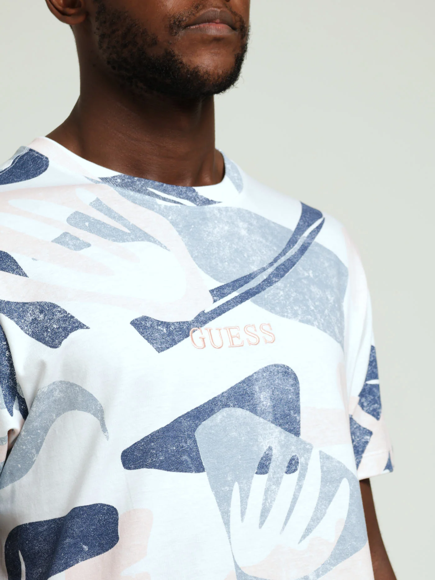 Short Sleeve Print Tee - White - Image 2