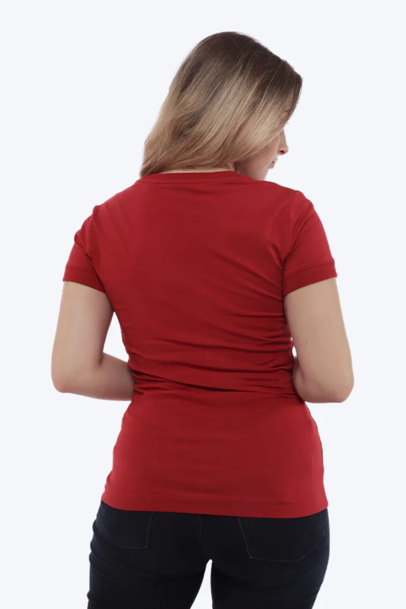 Short Sleeve Star Triangle Tee - Red - Image 2