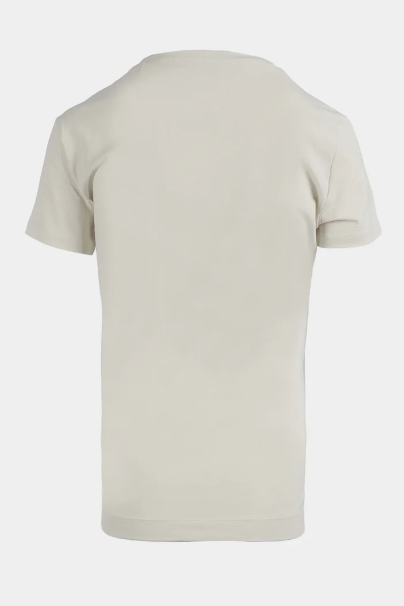 Short Sleeve Triangle Flowers Tee - Cream - Image 2