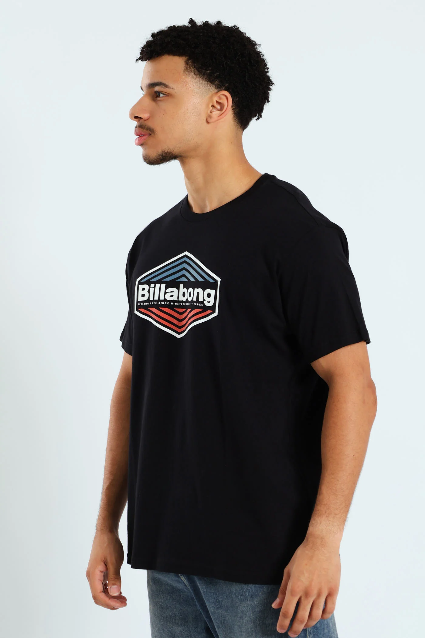 Short Sleeve Walled Tee - Black - Image 3