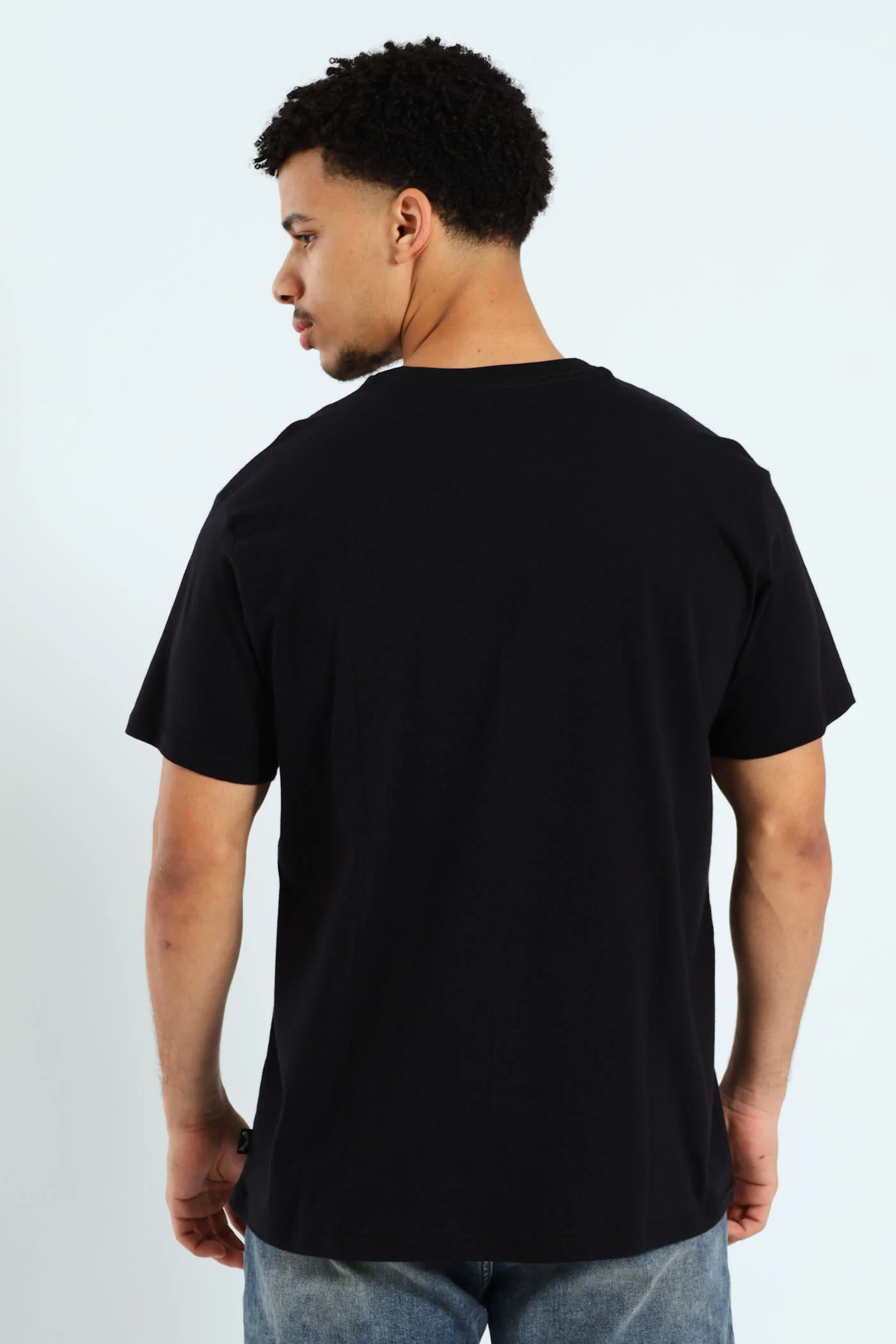 Short Sleeve Walled Tee - Black - Image 4