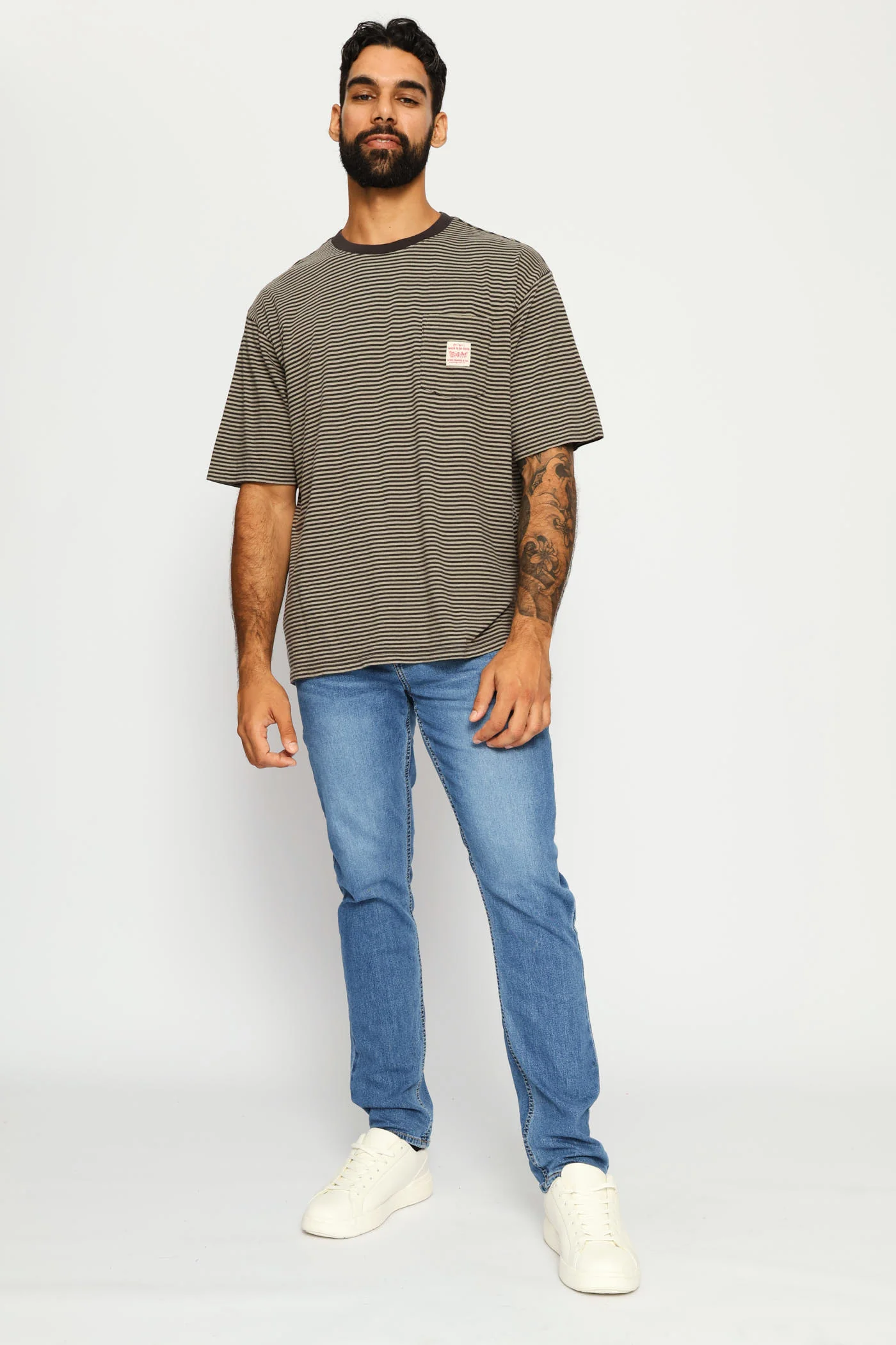 Short Sleeve Workwear Tee - Grey - Image 4