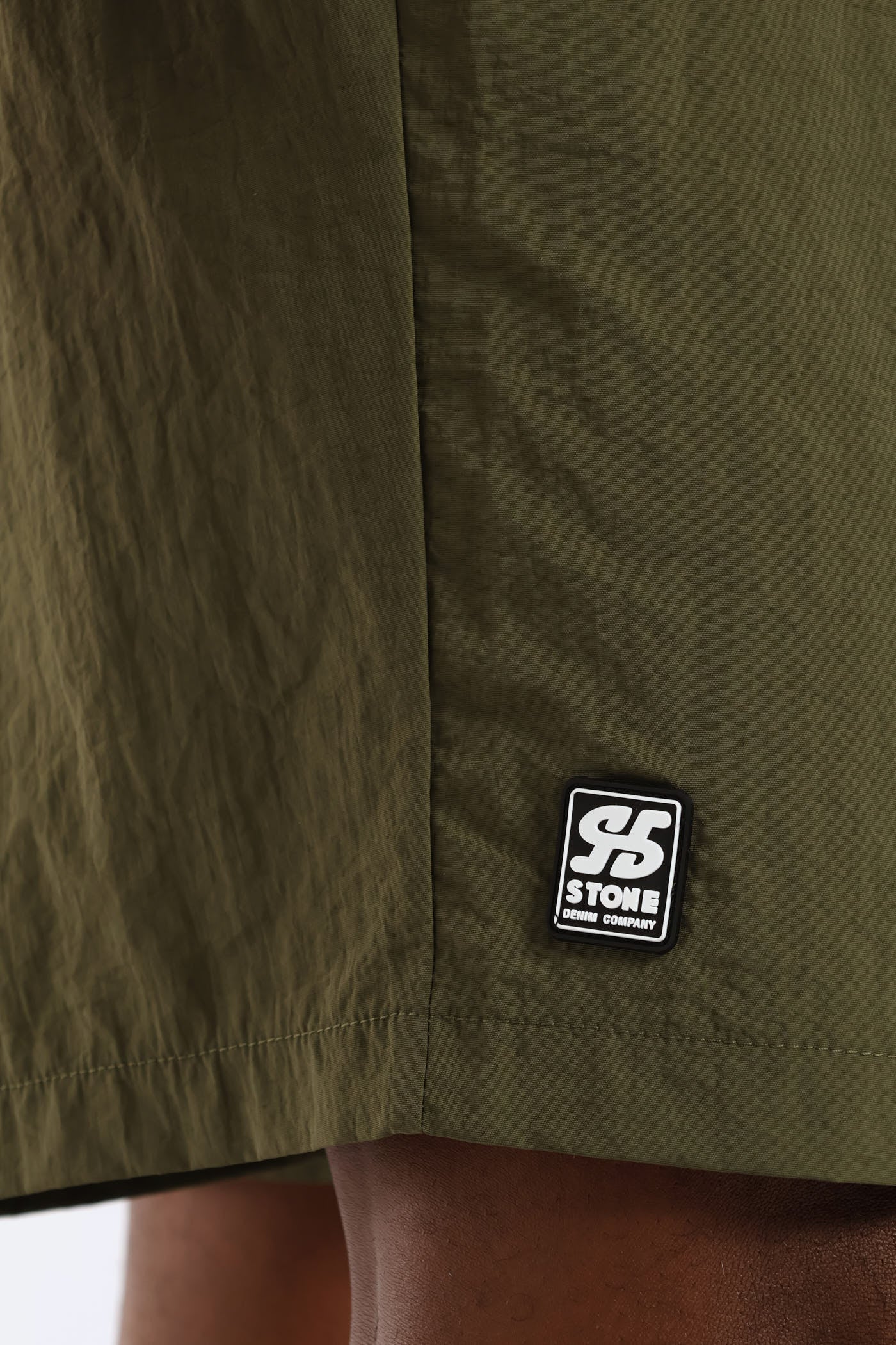 Side Print Swim Short - Olive - Image 5