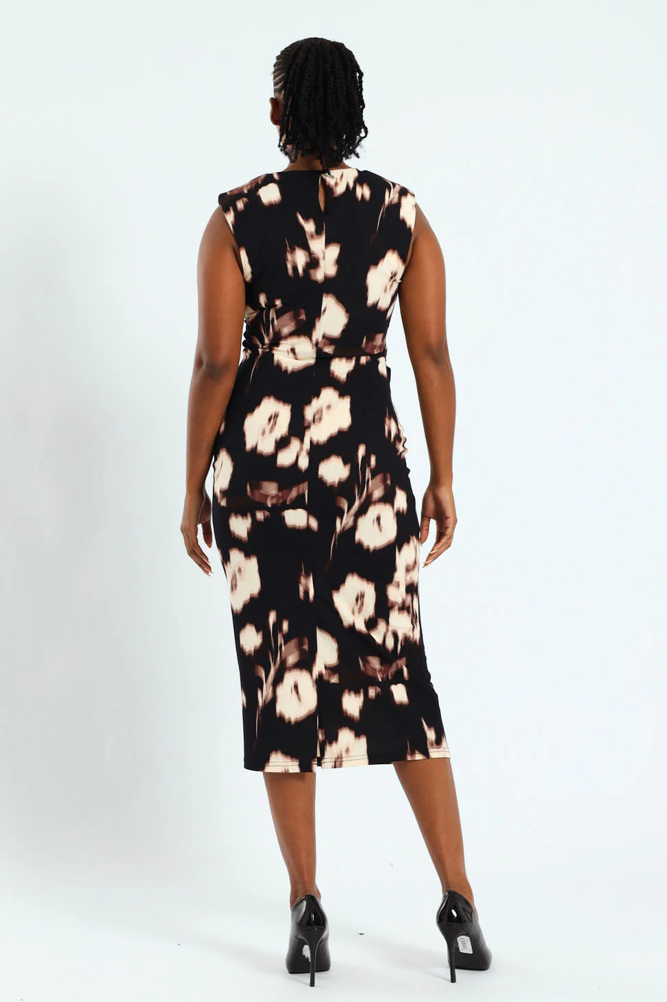 Side Ruched Midi Dress - Image 5