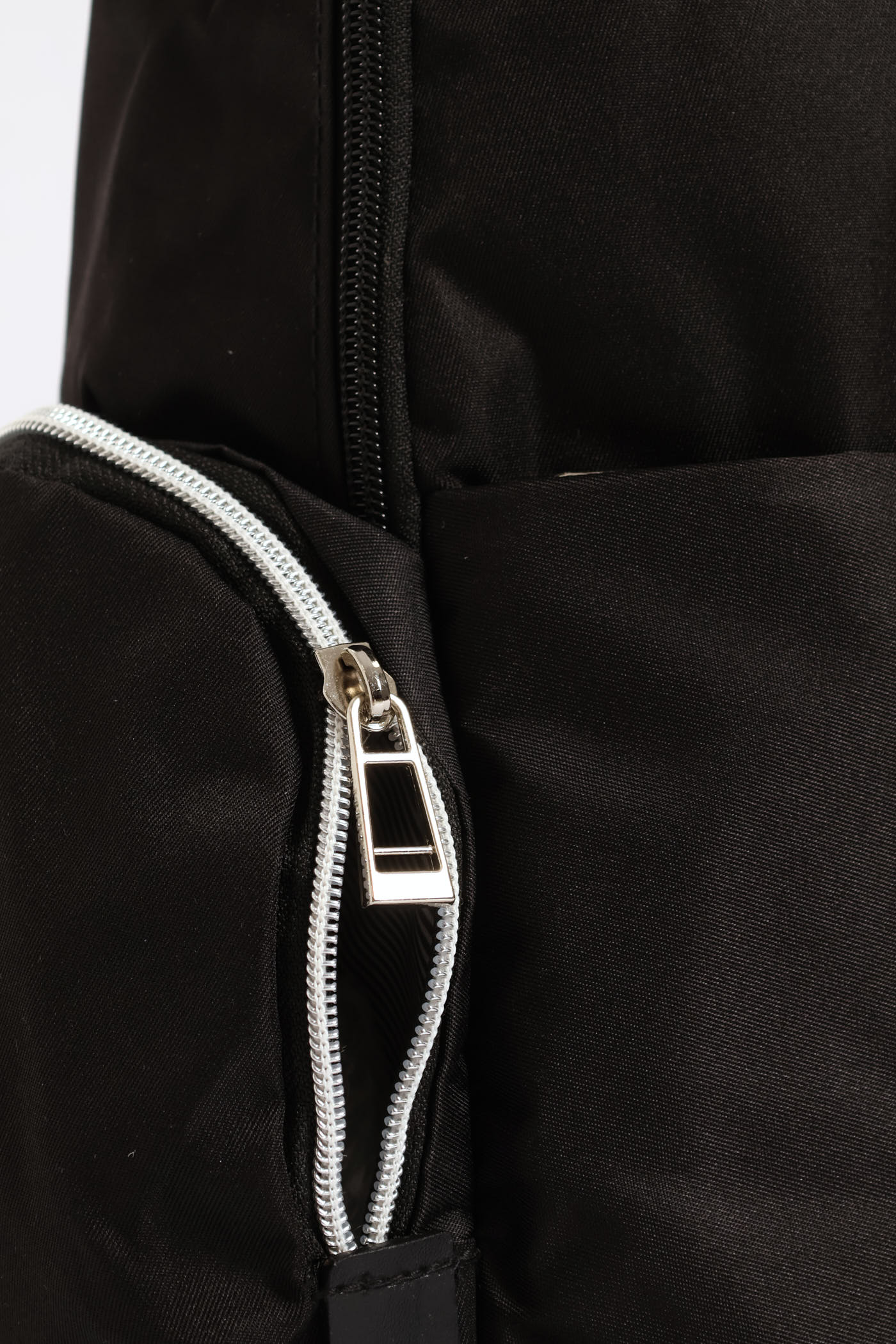 Side Zip Backpack - Black - Image 2