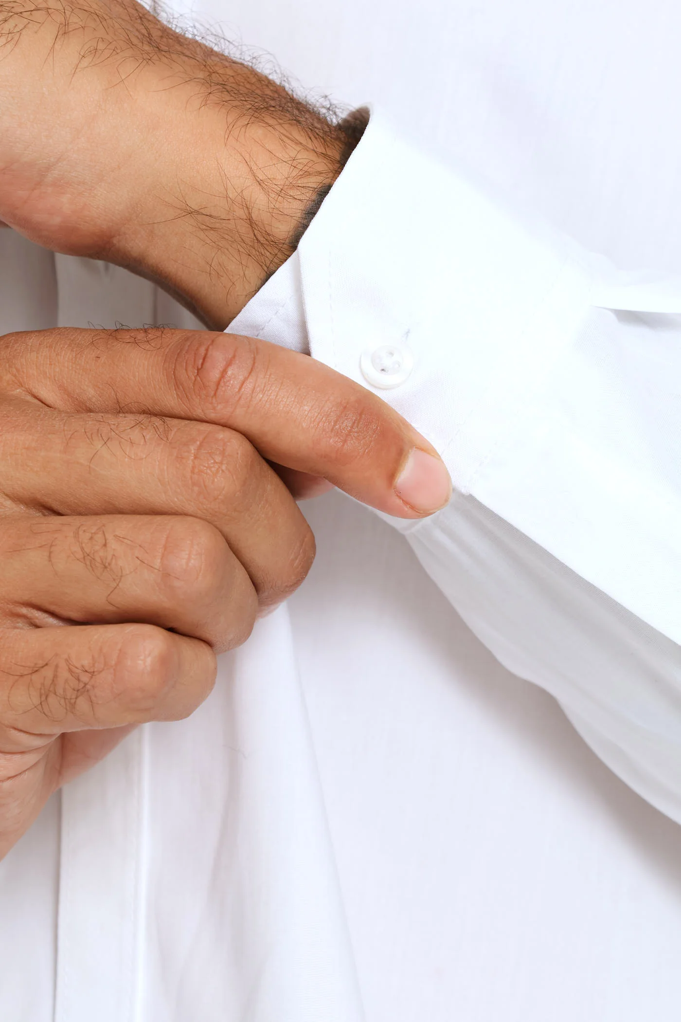 Easy Care Long Sleeve Shirt - White - Image 4