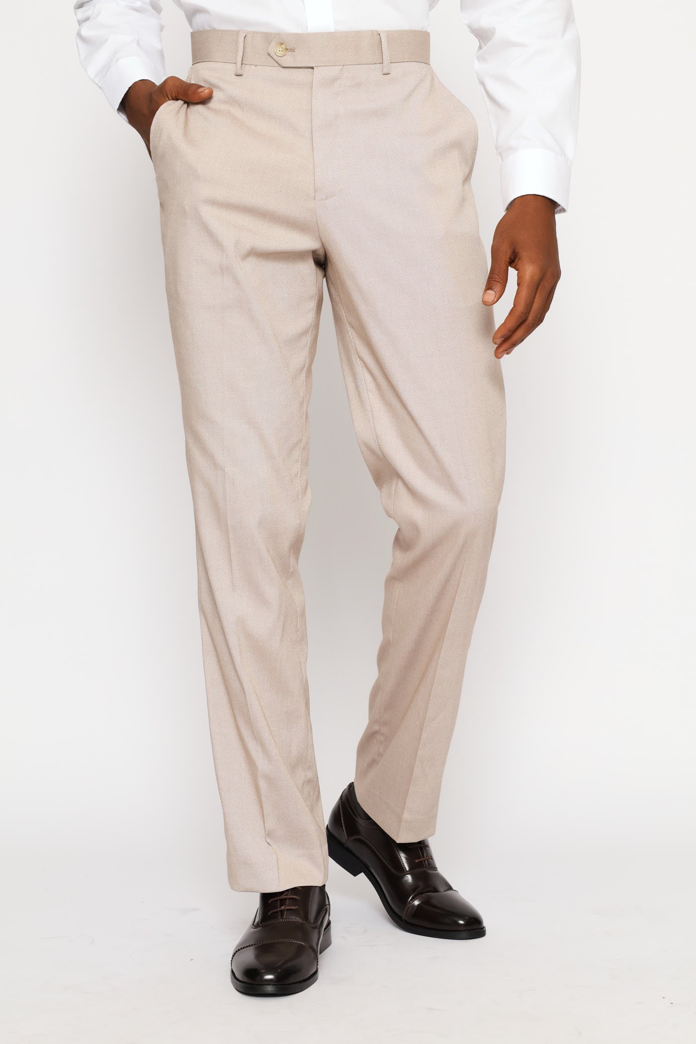 Signature Twill Suit Trouser - Natural - Image 2