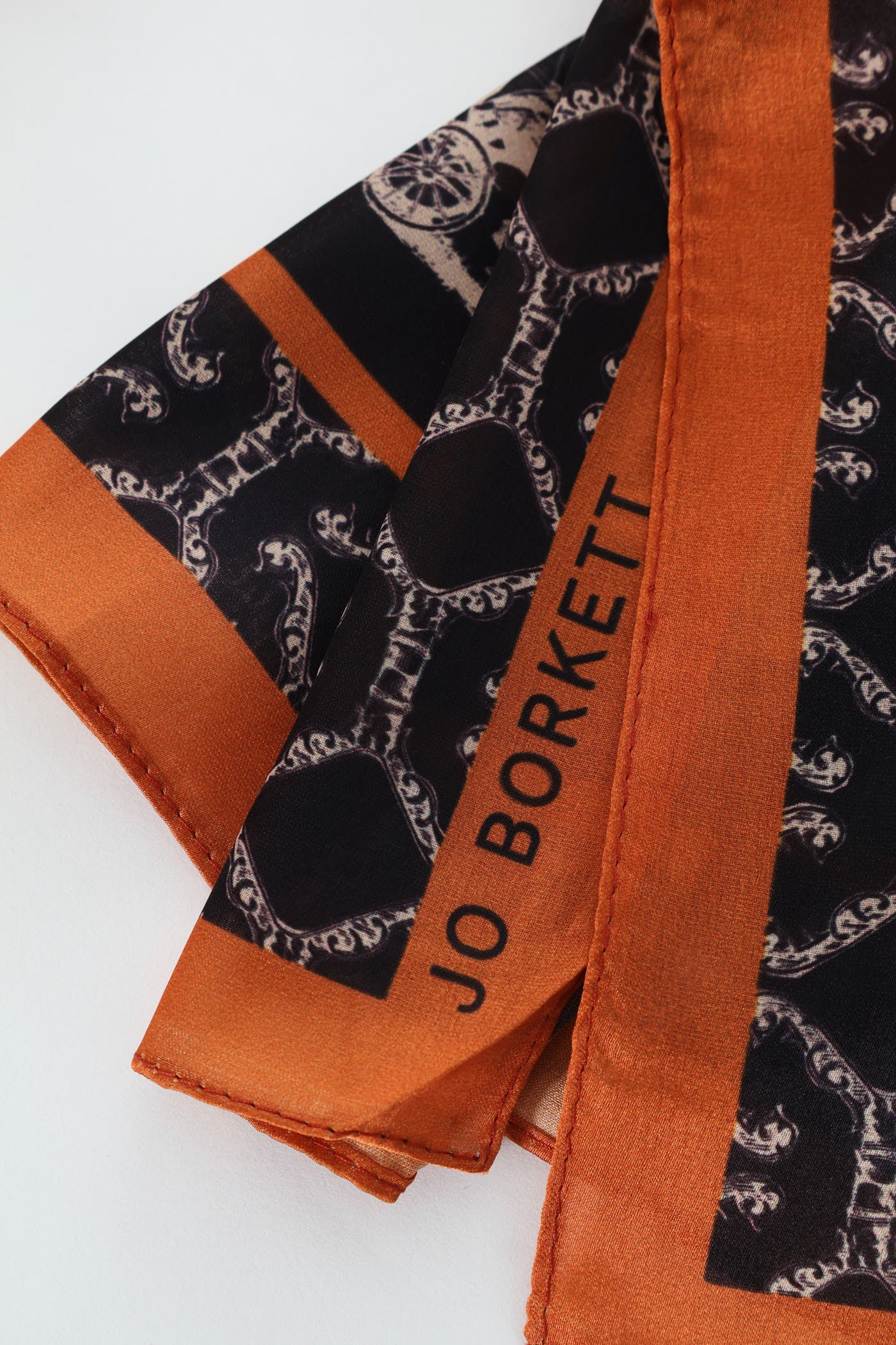 Silk Touch Carriage Scarf - Brown - Image 4