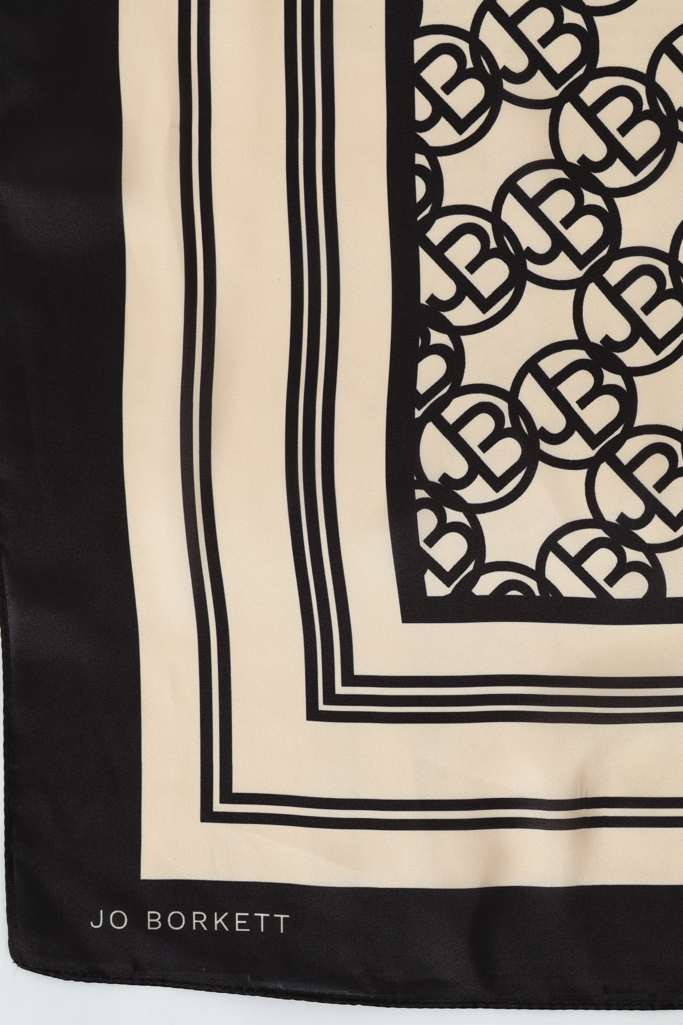 Silk Touch Circular Logo Scarf - Black - Image 2