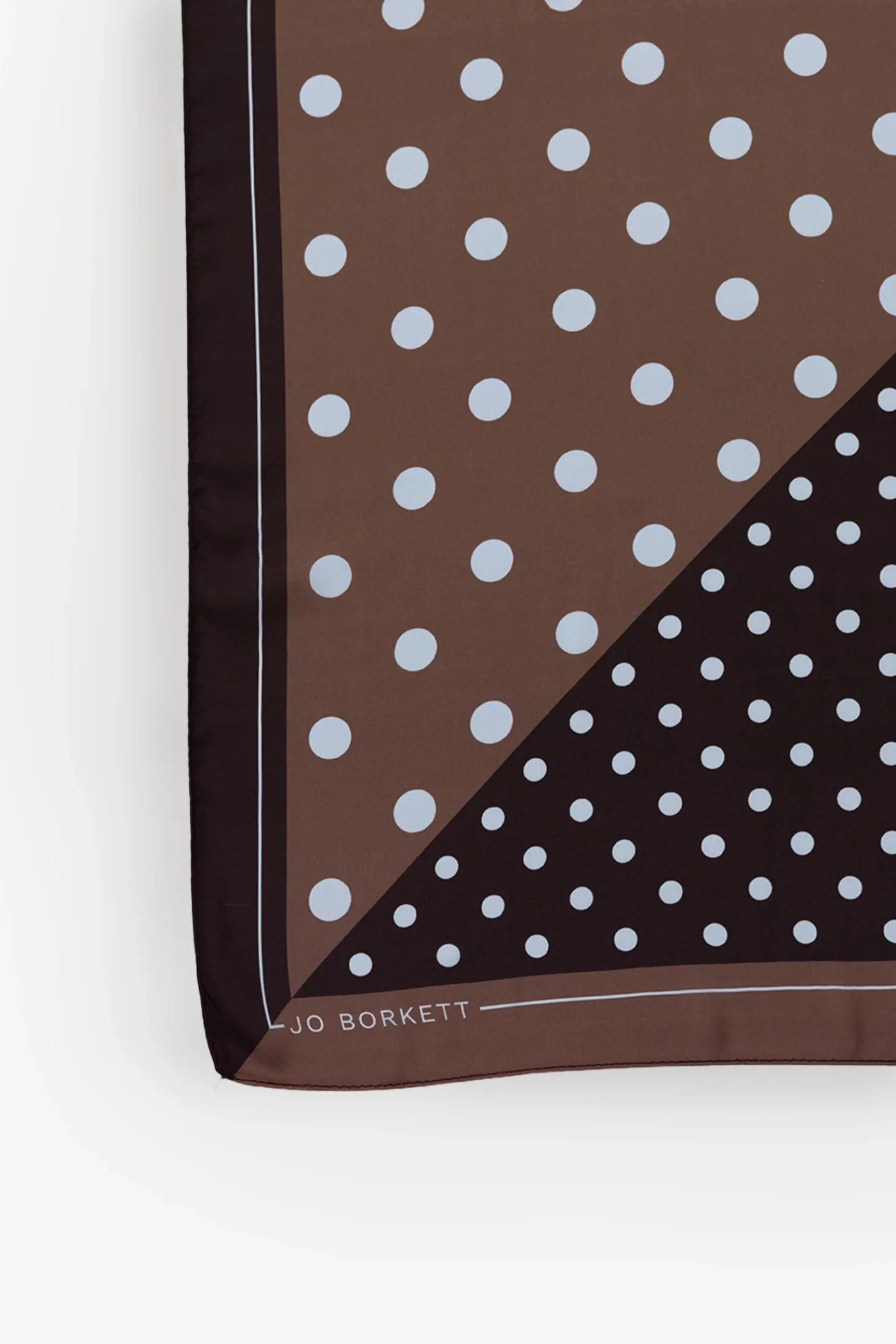 Silk Touch Deux Chocolates Neckerchief - Chocolate - Image 2