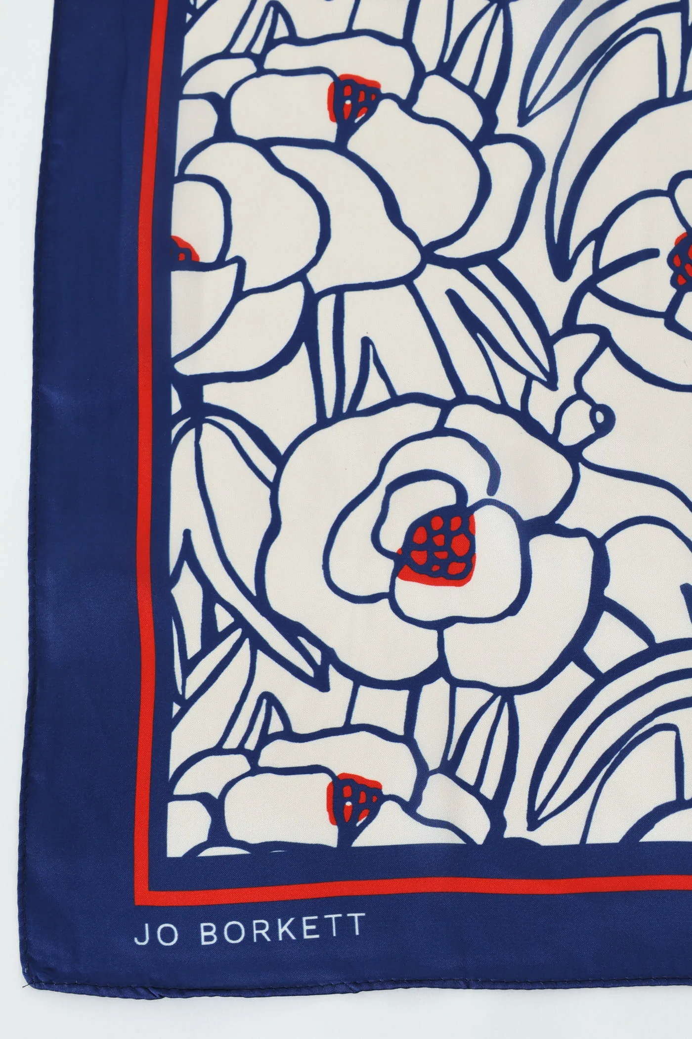 Silk Touch Meadow Scarf - Navy - Image 2