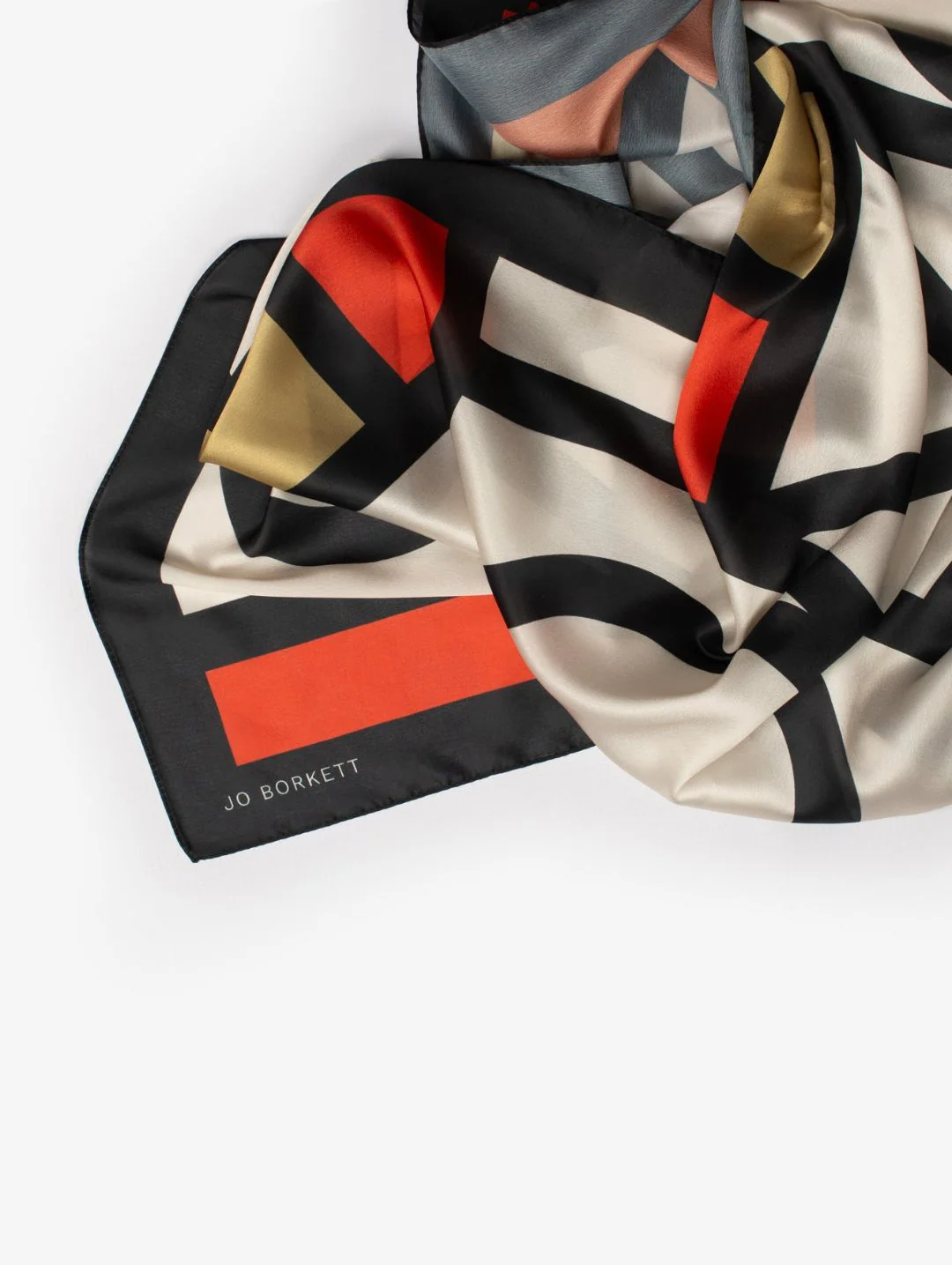 Silk Touch Mid Century Design Scarf - Multi - Image 2