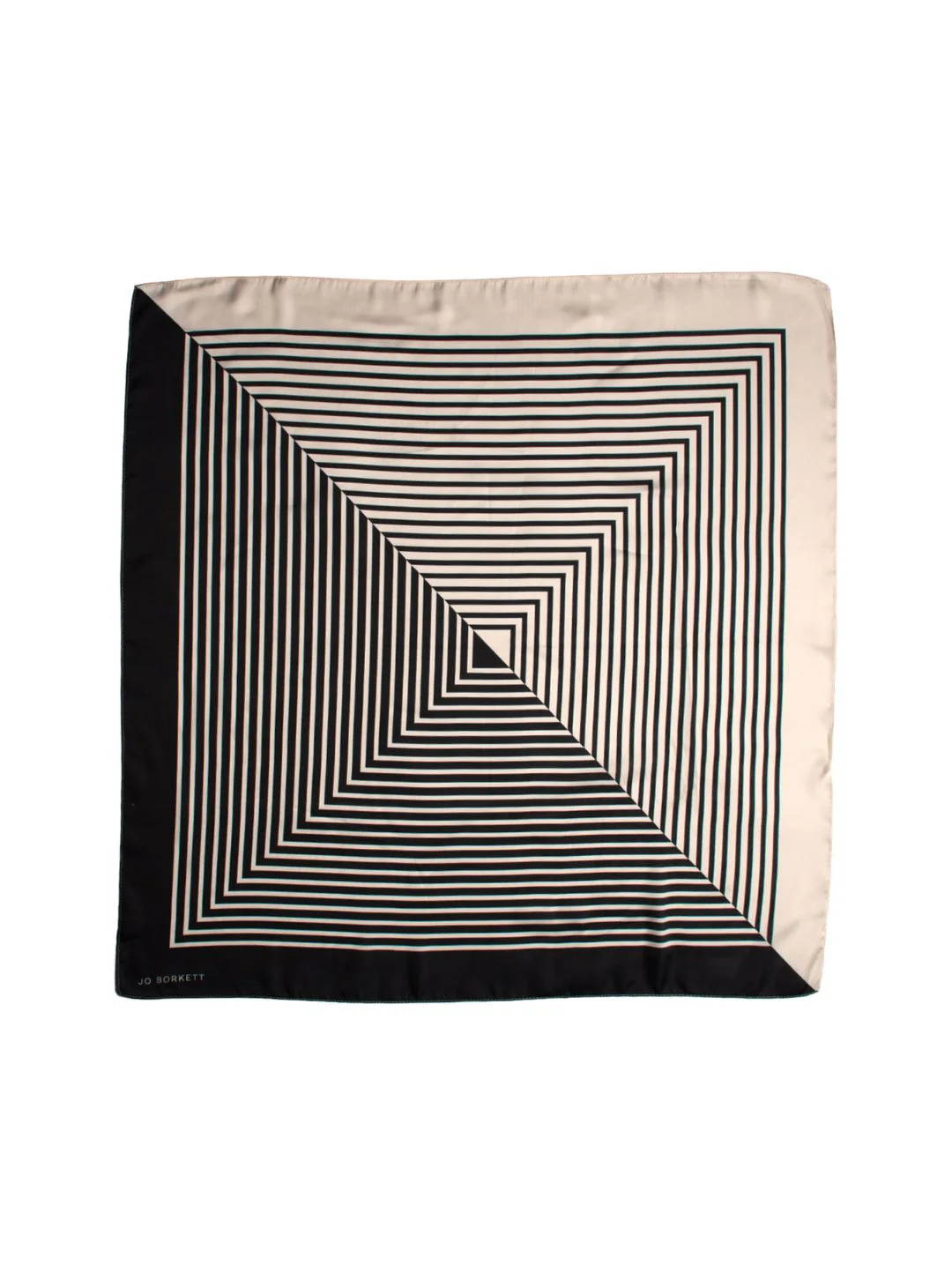 Silk Touch Triangle Lines Scarf - Camel - Image 2