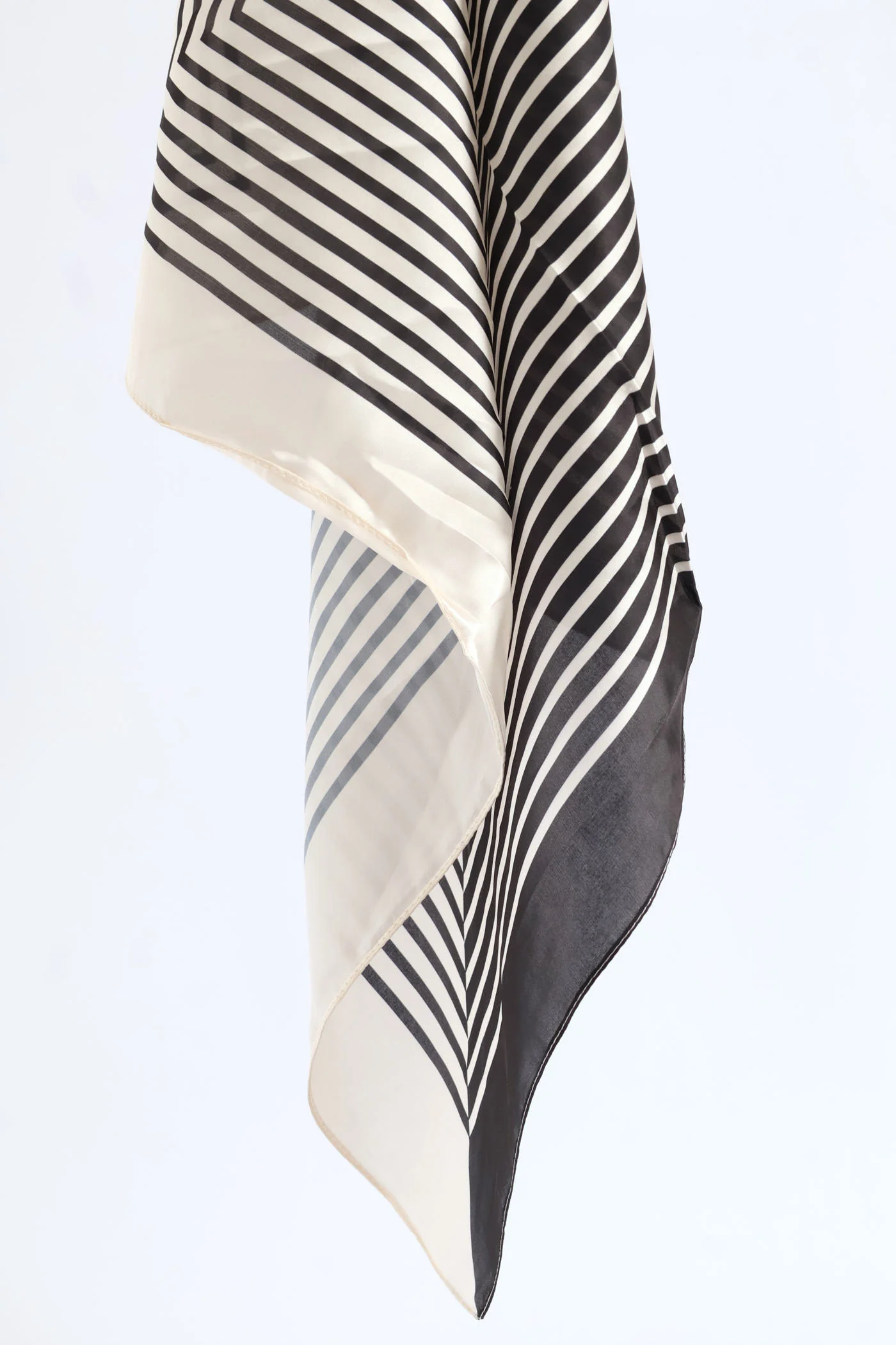 Silk Touch Triangle Lines Scarf - Camel - Image 4