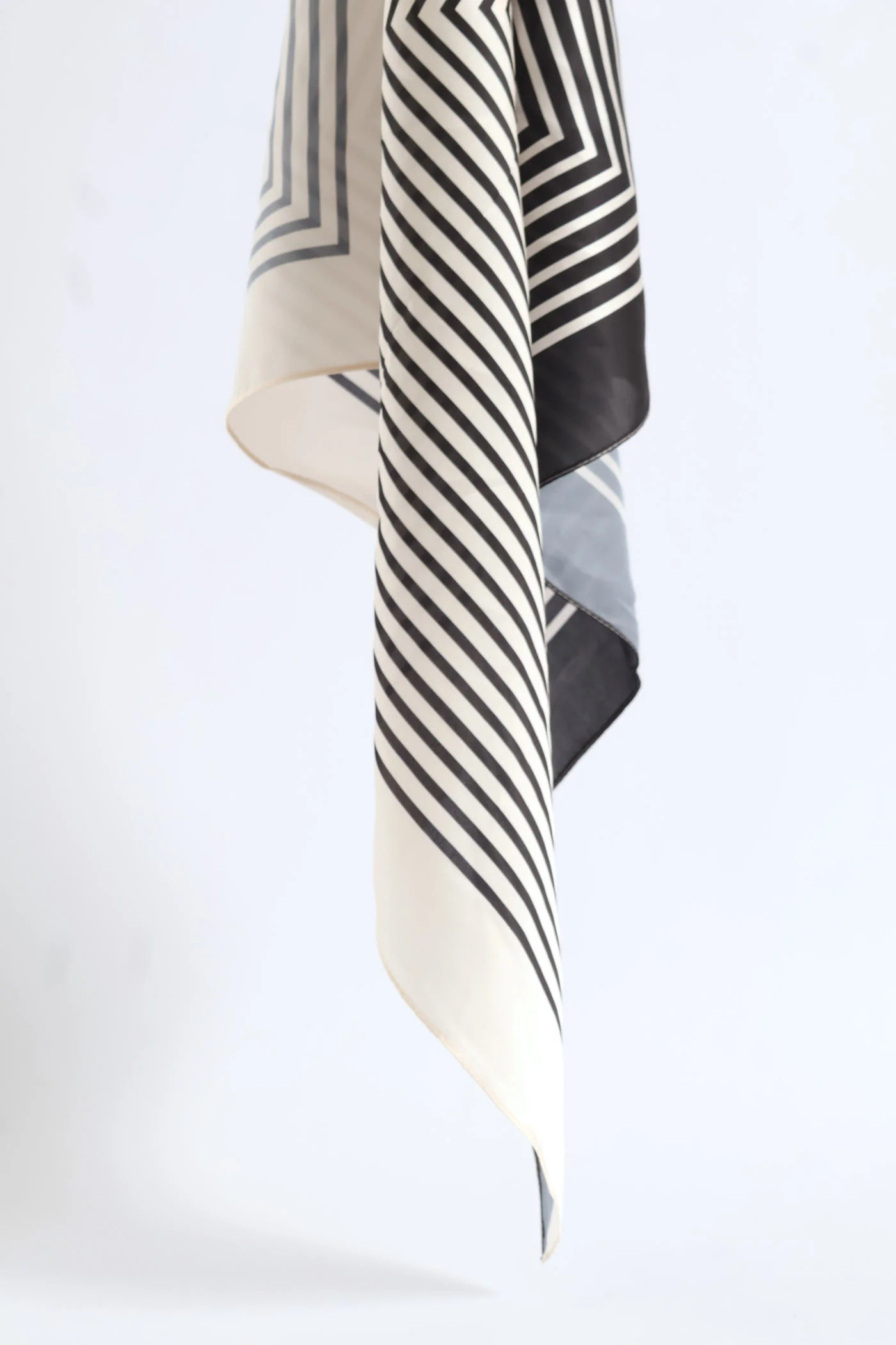 Silk Touch Triangle Lines Scarf - Camel - Image 5