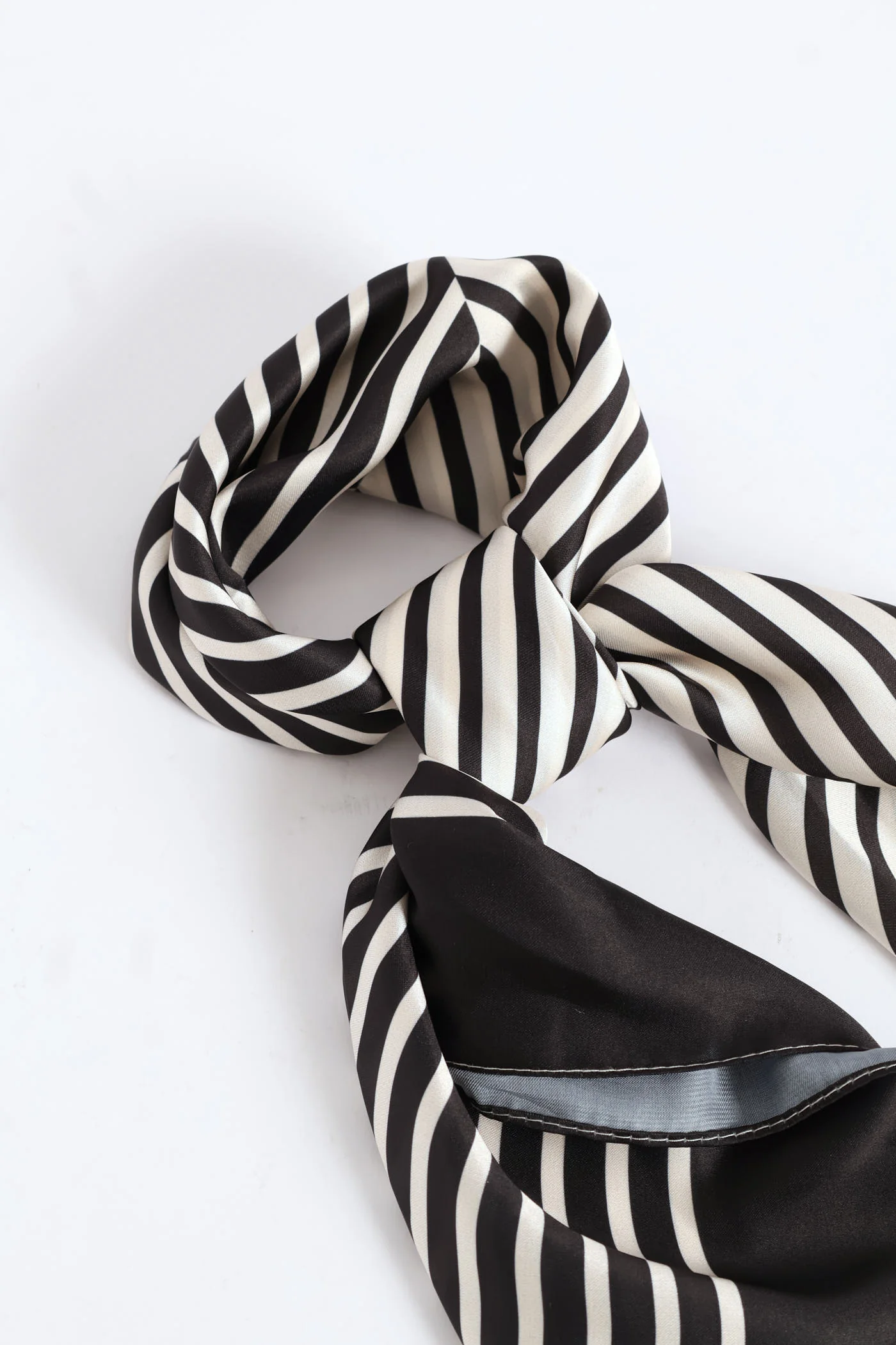 Silk Touch Triangle Lines Scarf - Camel - Image 8