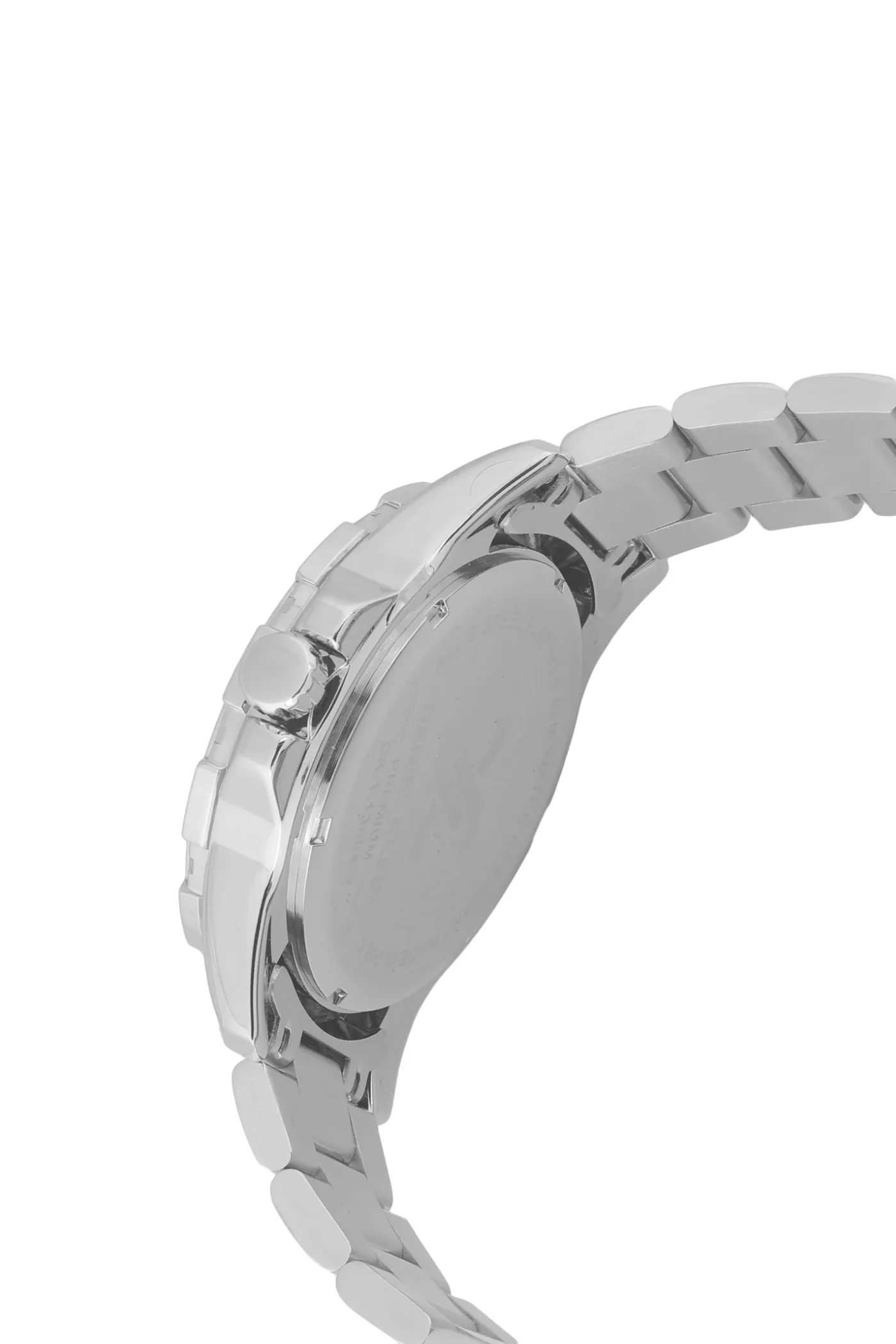 Silver Case & Black Top Ring Stainless Steel Bracelet Watch - Silver - Image 3