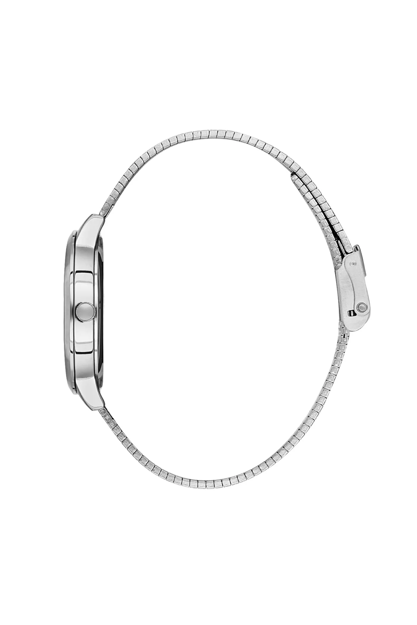 Silver Case & Dial Stainless Steel Strap Watch - Silver - Image 2
