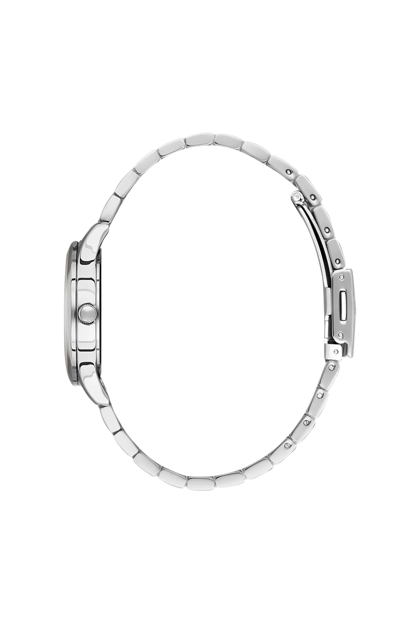 Silver Case & Dial With Stainless Steel Bracelet - Silver - Image 2