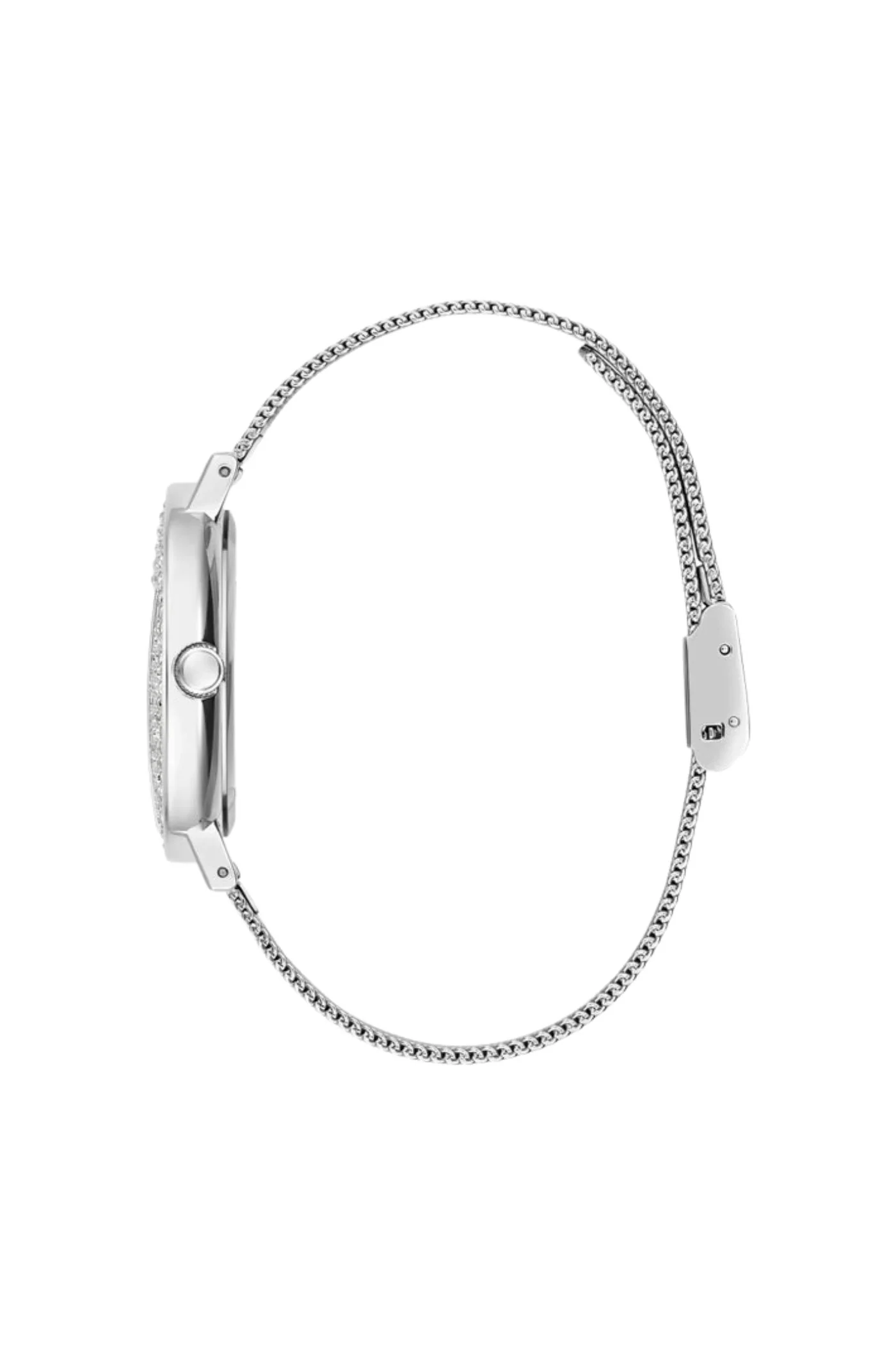 Silver Case With Crystals Sun Glitz Logo Dial Watch - Silver - Image 3