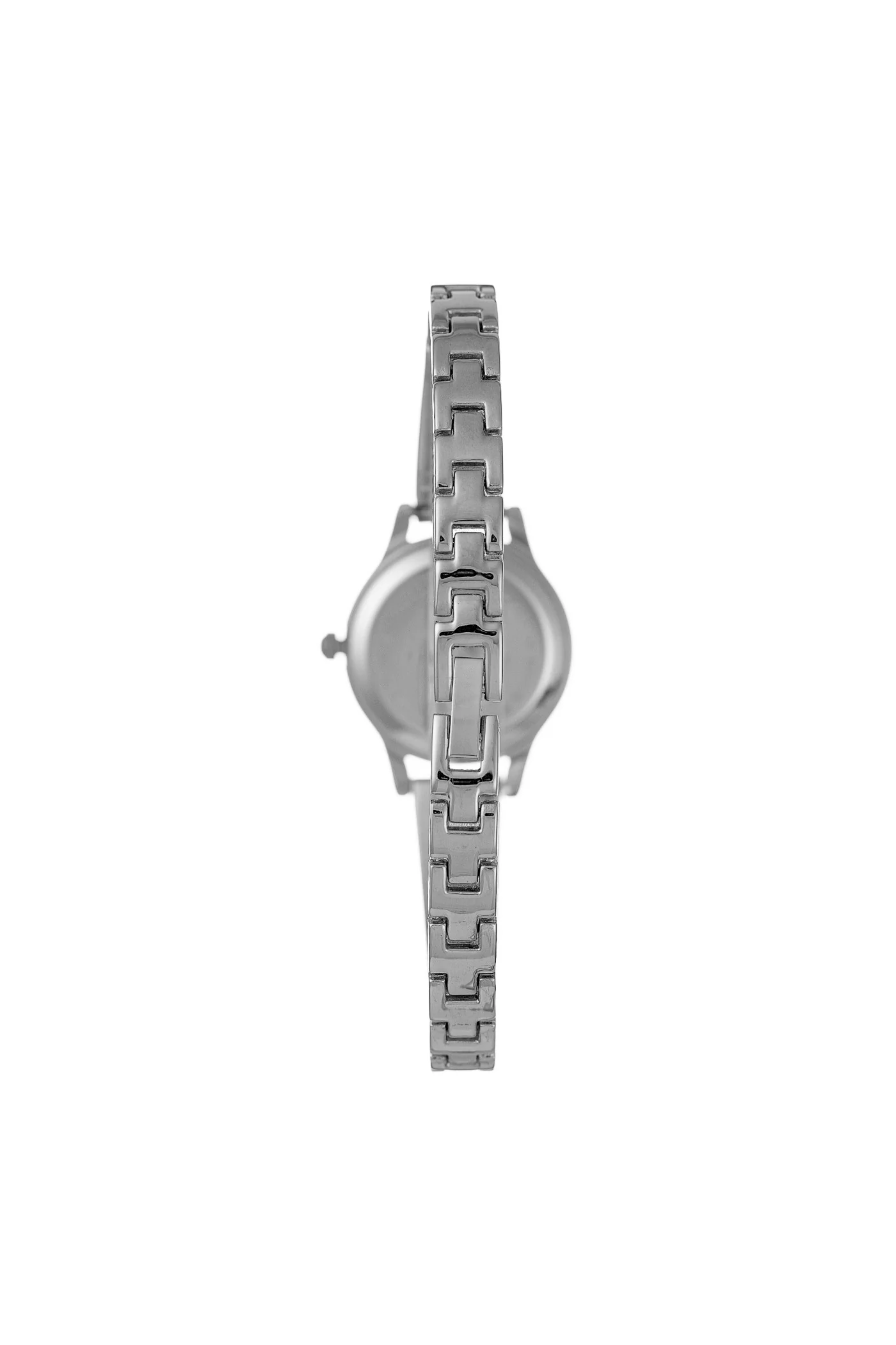 Silver Round Etched Bangle Watch - Silver - Image 2