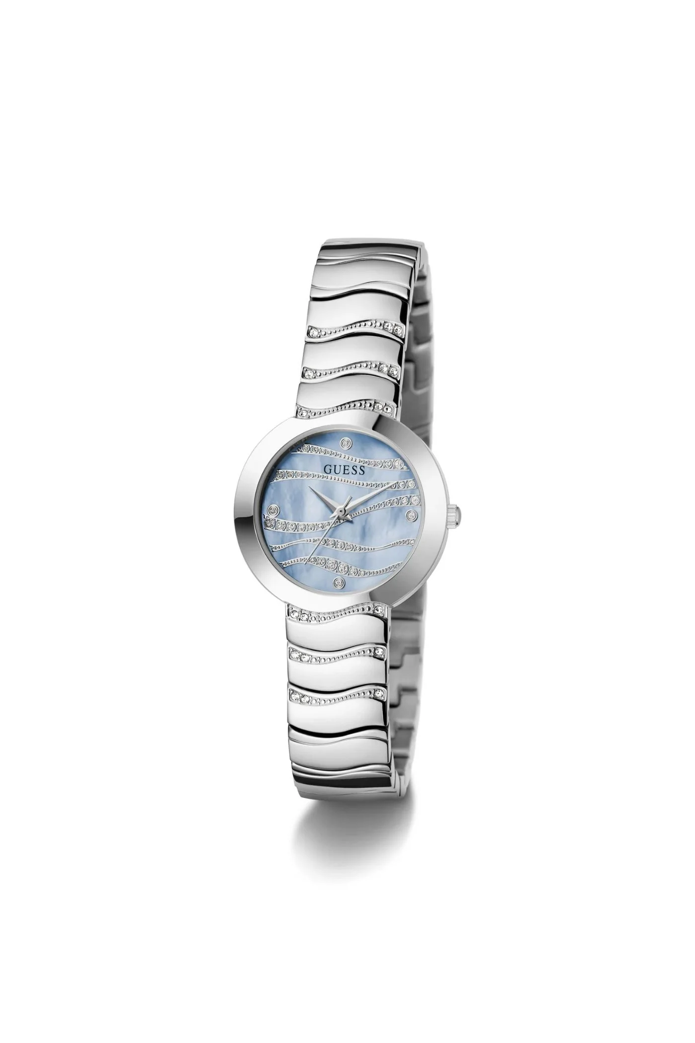 Laguna Blue Dial Stainless Steel Strap Analog Watch - Silver - Image 4