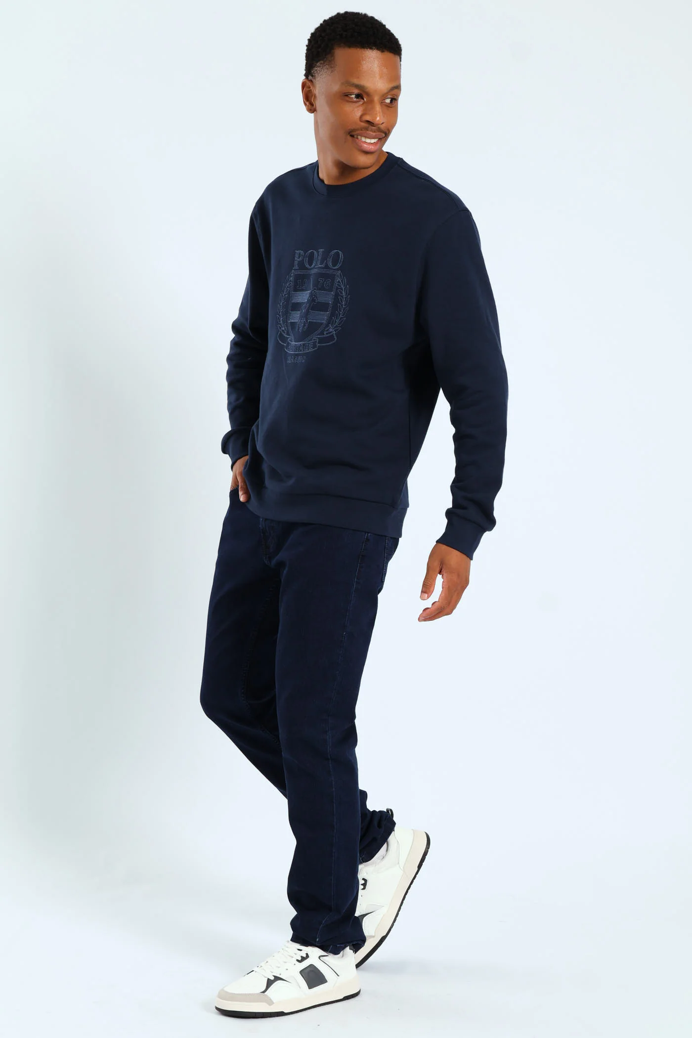 Simon Straight Leg Denim - Blue/Black - Image 4