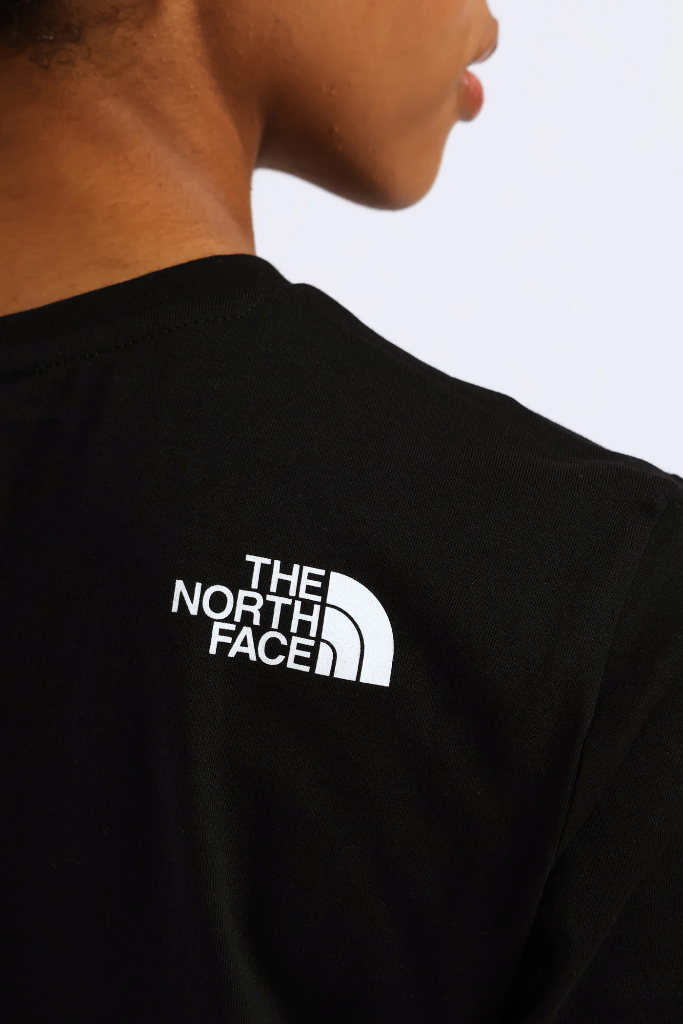 Simple Dome Cropped Slim Tee - Black - Image 4