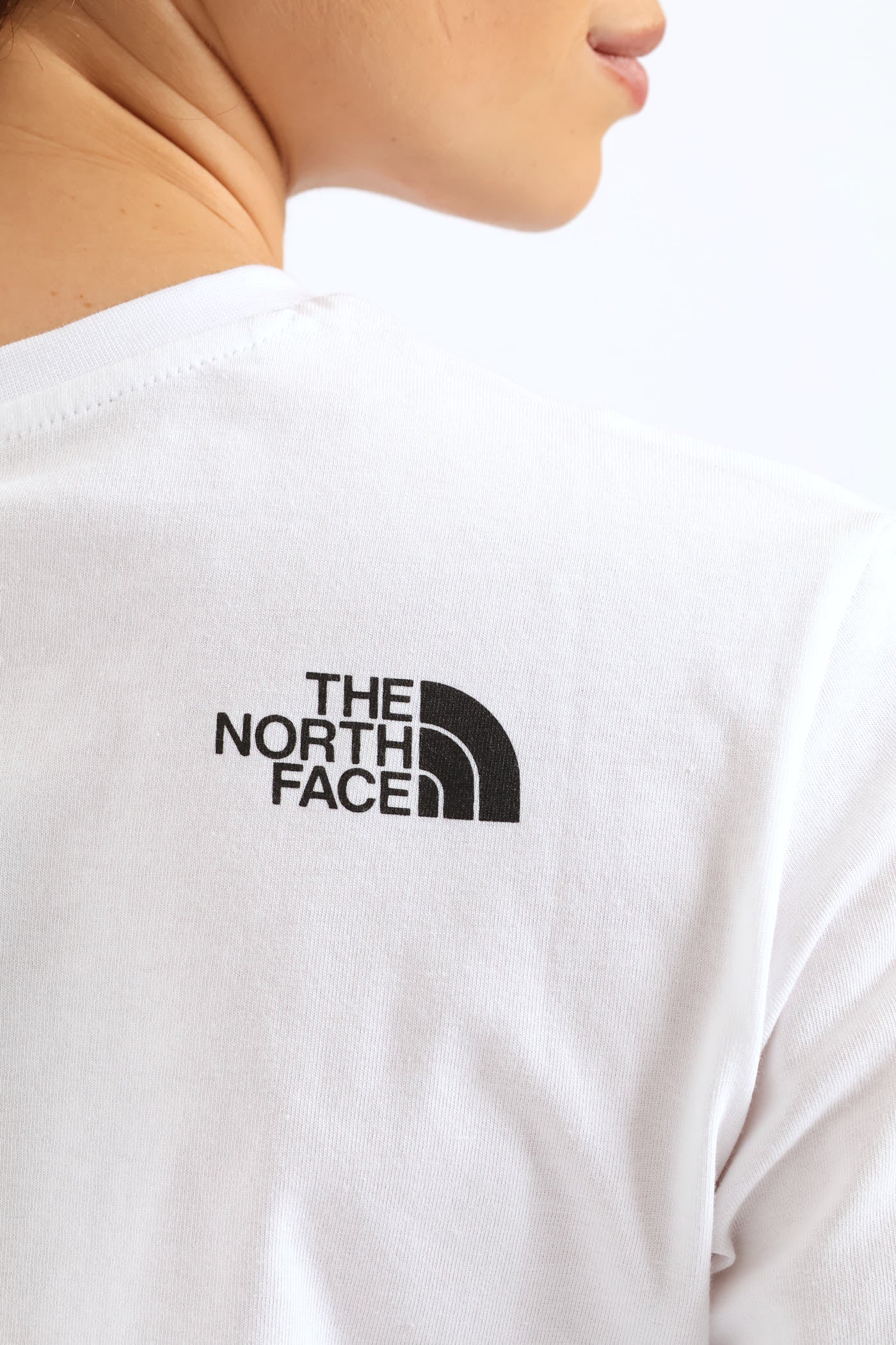 Simple Dome Cropped Slim Tee - White - Image 2