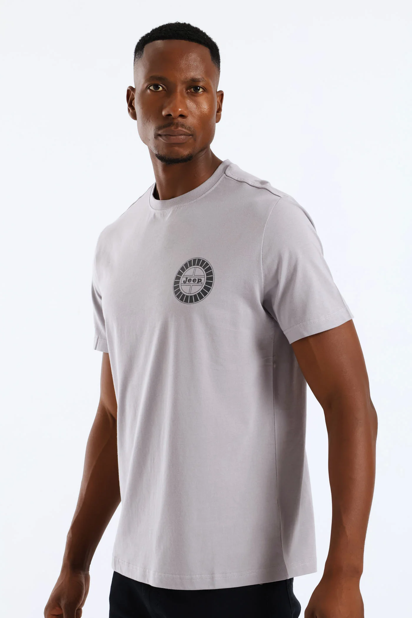 Simple Graphic Tee - Grey - Image 3