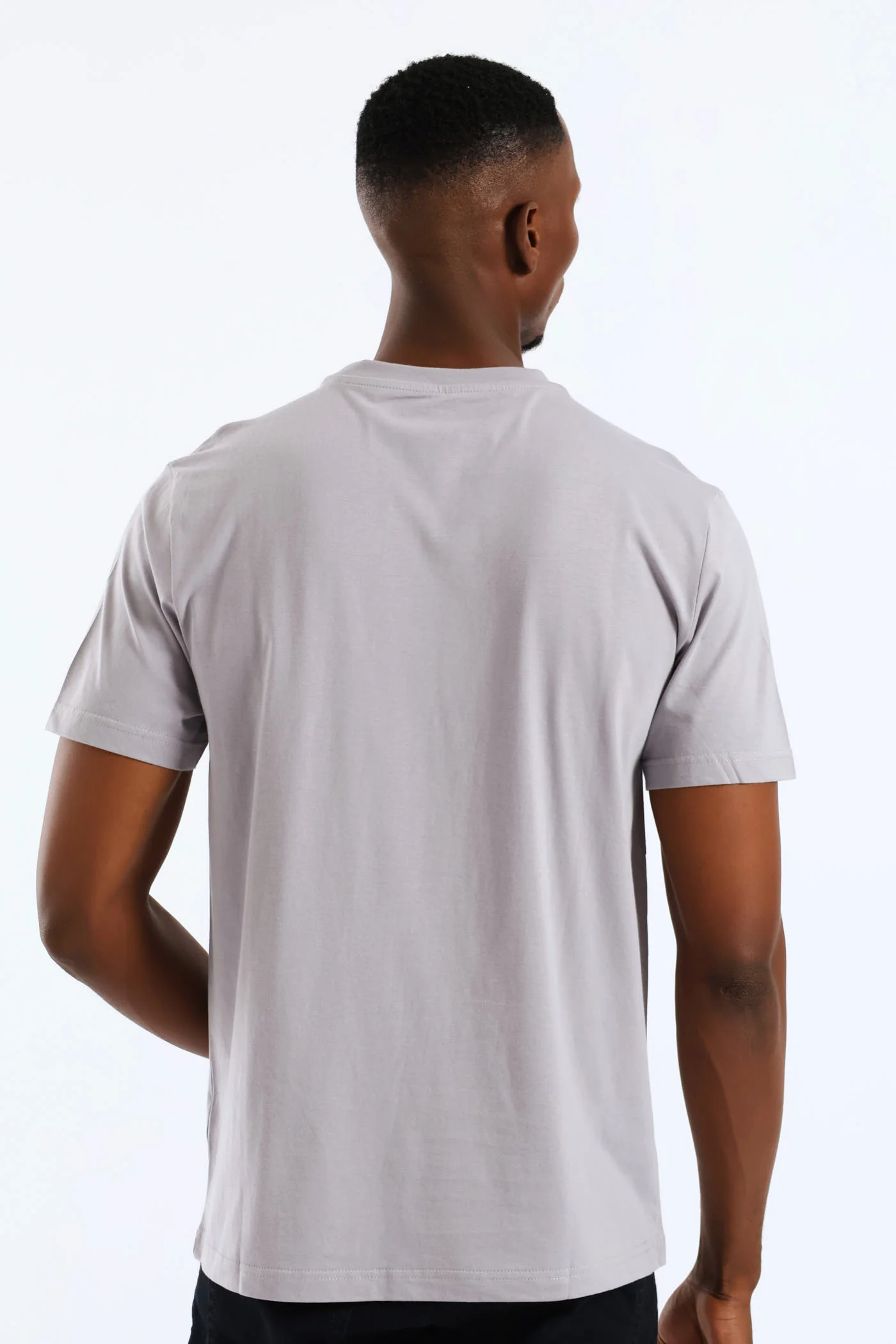 Simple Graphic Tee - Grey - Image 4