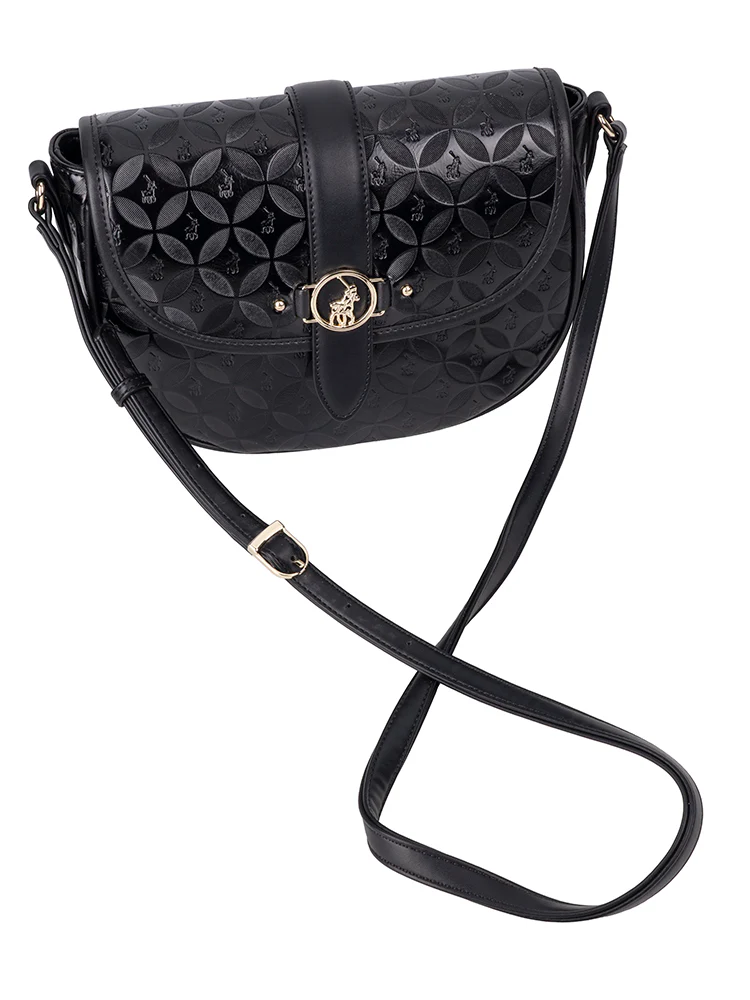 Sinclair Saddle Crossbody Bag - Black - Image 2
