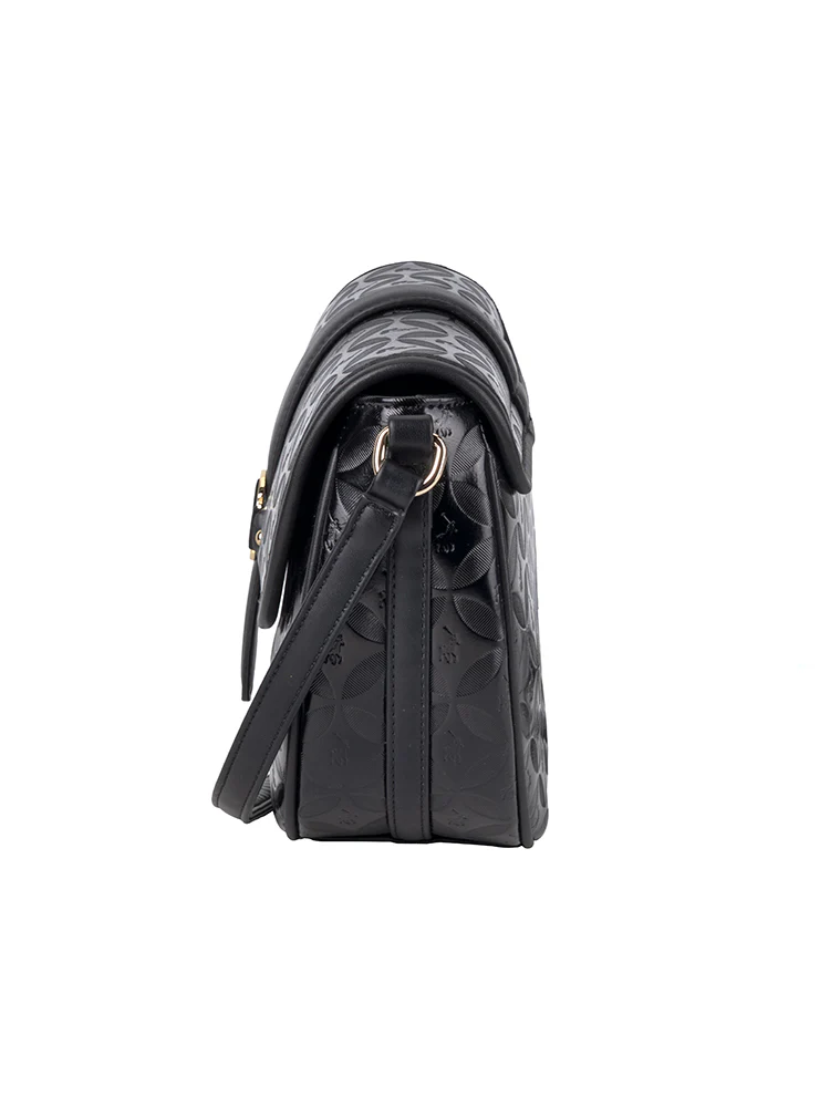 Sinclair Saddle Crossbody Bag - Black - Image 3