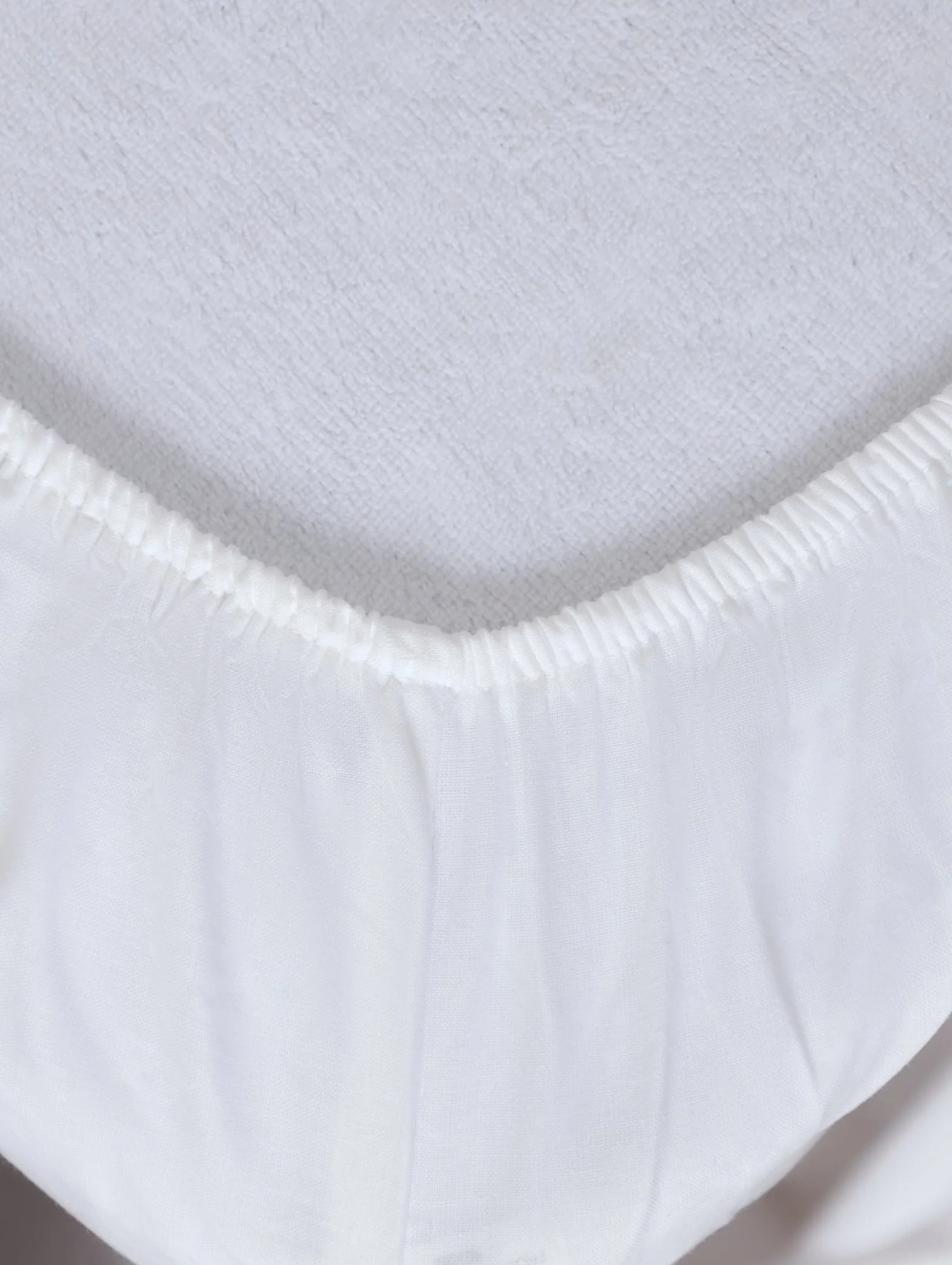 Single & 3/4 144TC Cotton Blend Fitted Sheet - White - Image 3