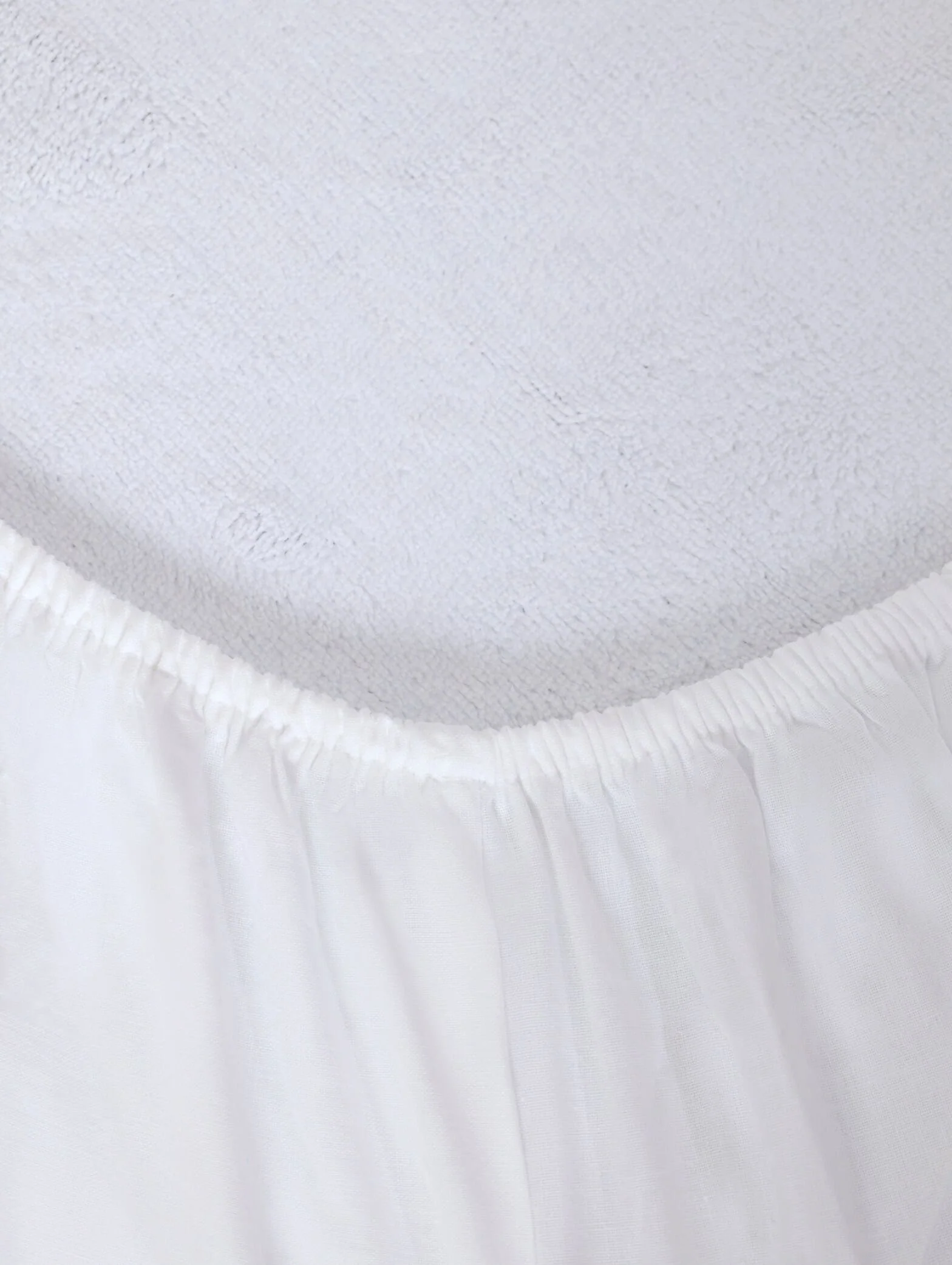 Single & 3/4 200TC Standard Length Fitted Sheet - White - Image 2
