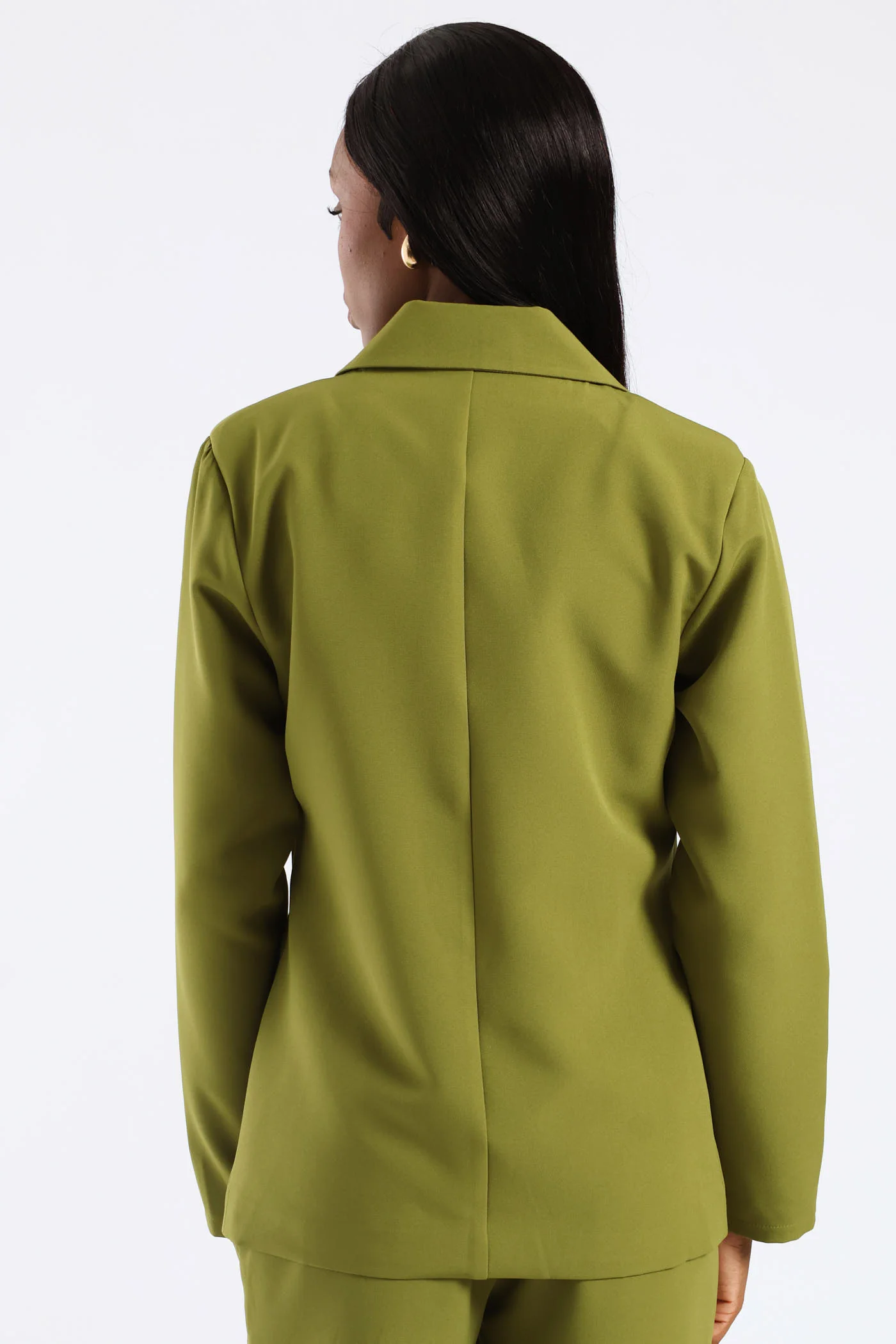 Single Breasted Darted Blazer - Matcha - Image 4